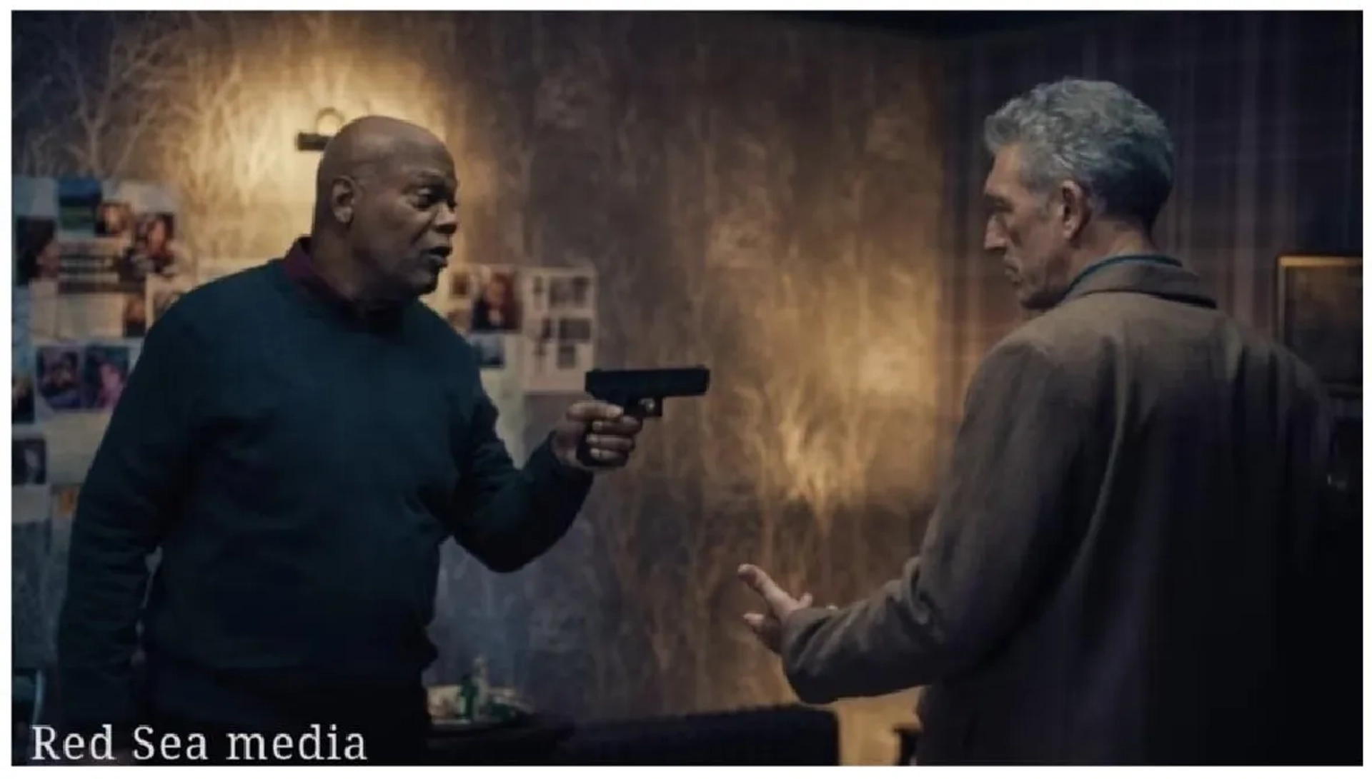 Samuel L. Jackson and Vincent Cassel in Damaged (2024)