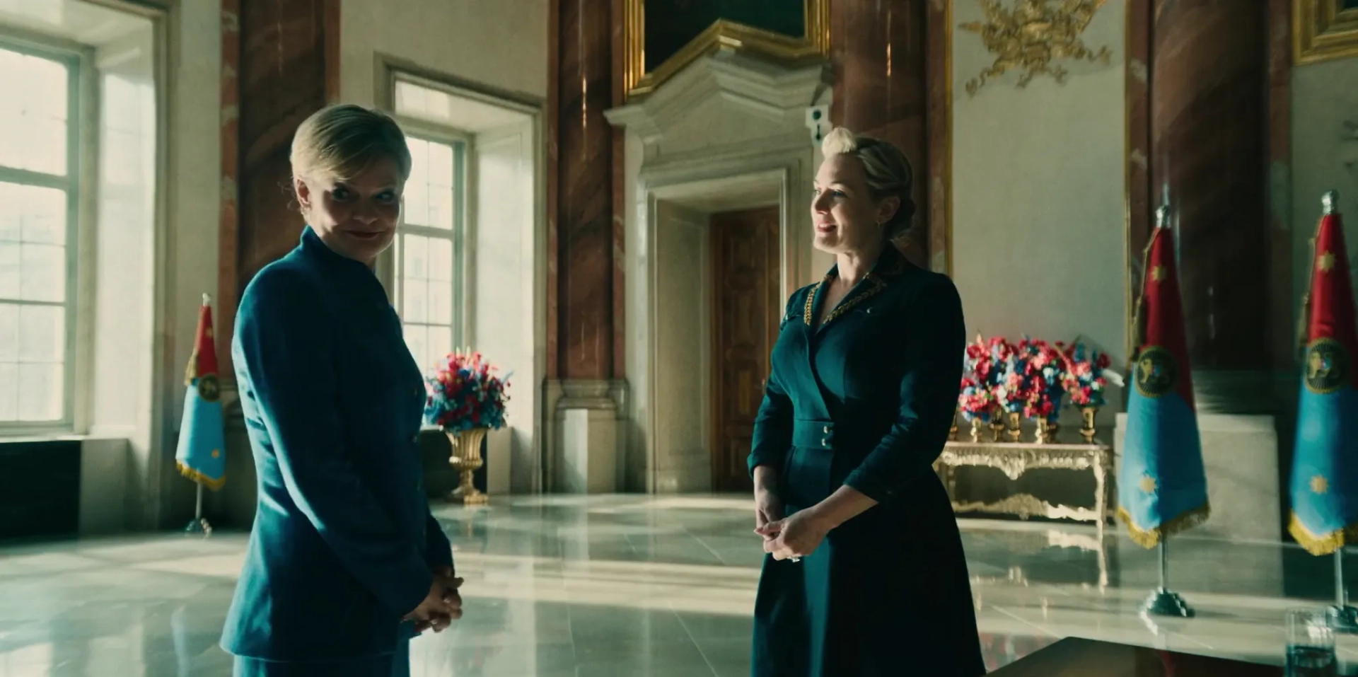 Martha Plimpton and Kate Winslet in The Regime (2024)