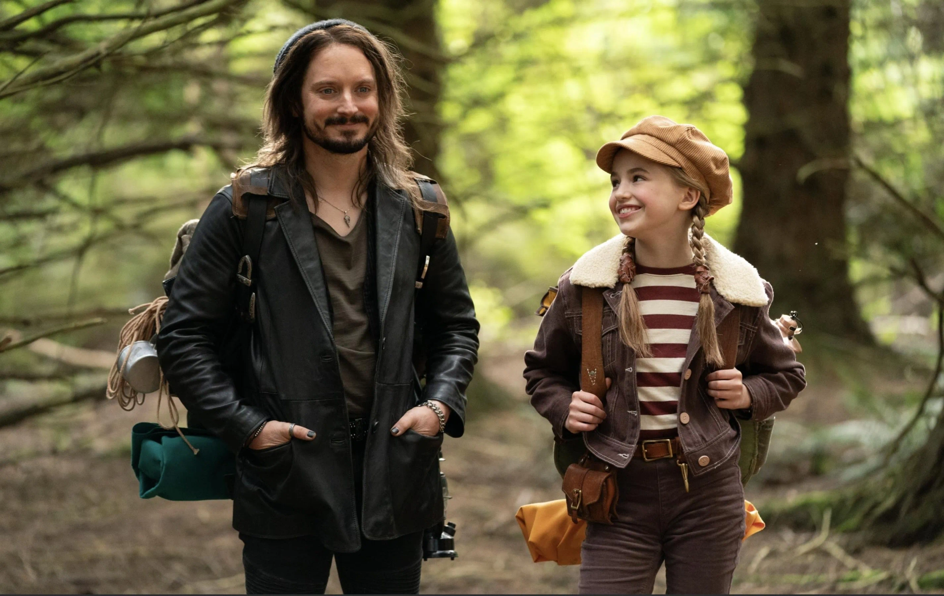 Elijah Wood and Nell Fisher in Bookworm (2024)