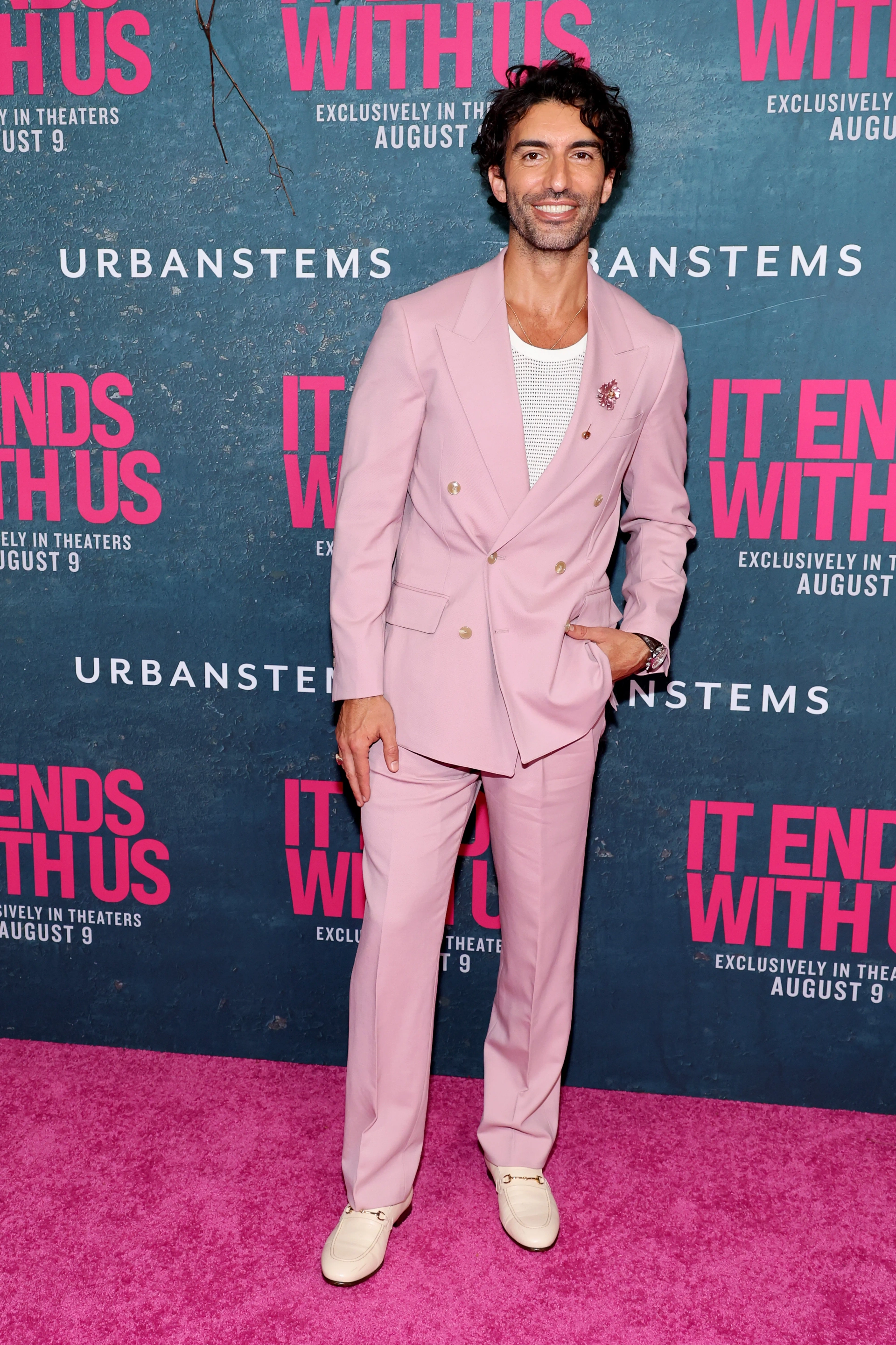 Justin Baldoni at an event for It Ends with Us (2024)