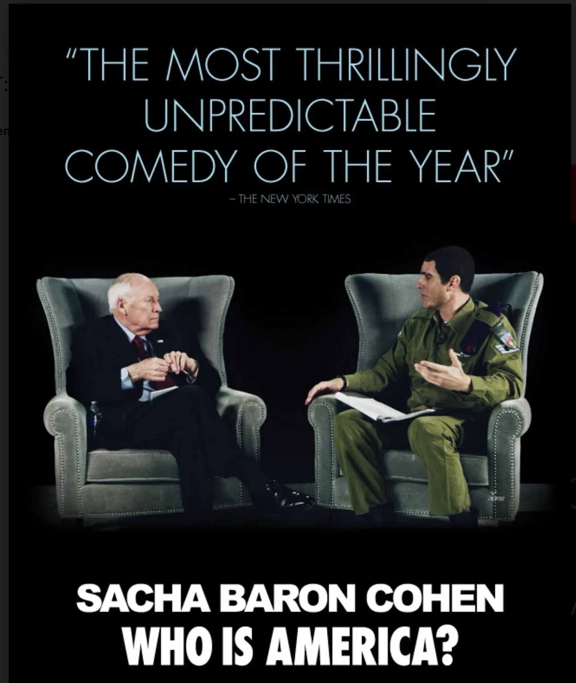 Sacha Baron Cohen and Dick Cheney in Who Is America? (2018)