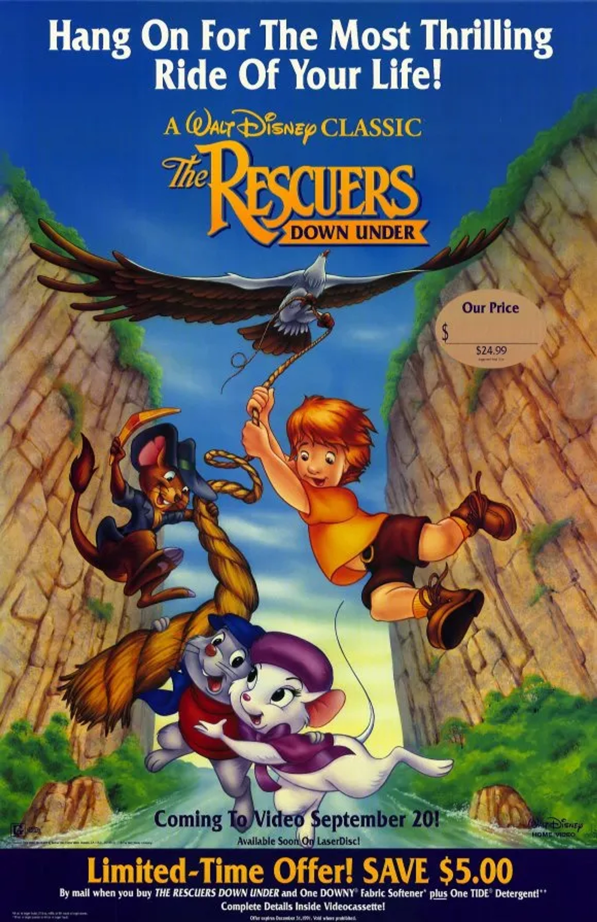 انیمیشن امدادگران ماموریت زیرزمینی (The Rescuers Down Under 1990)