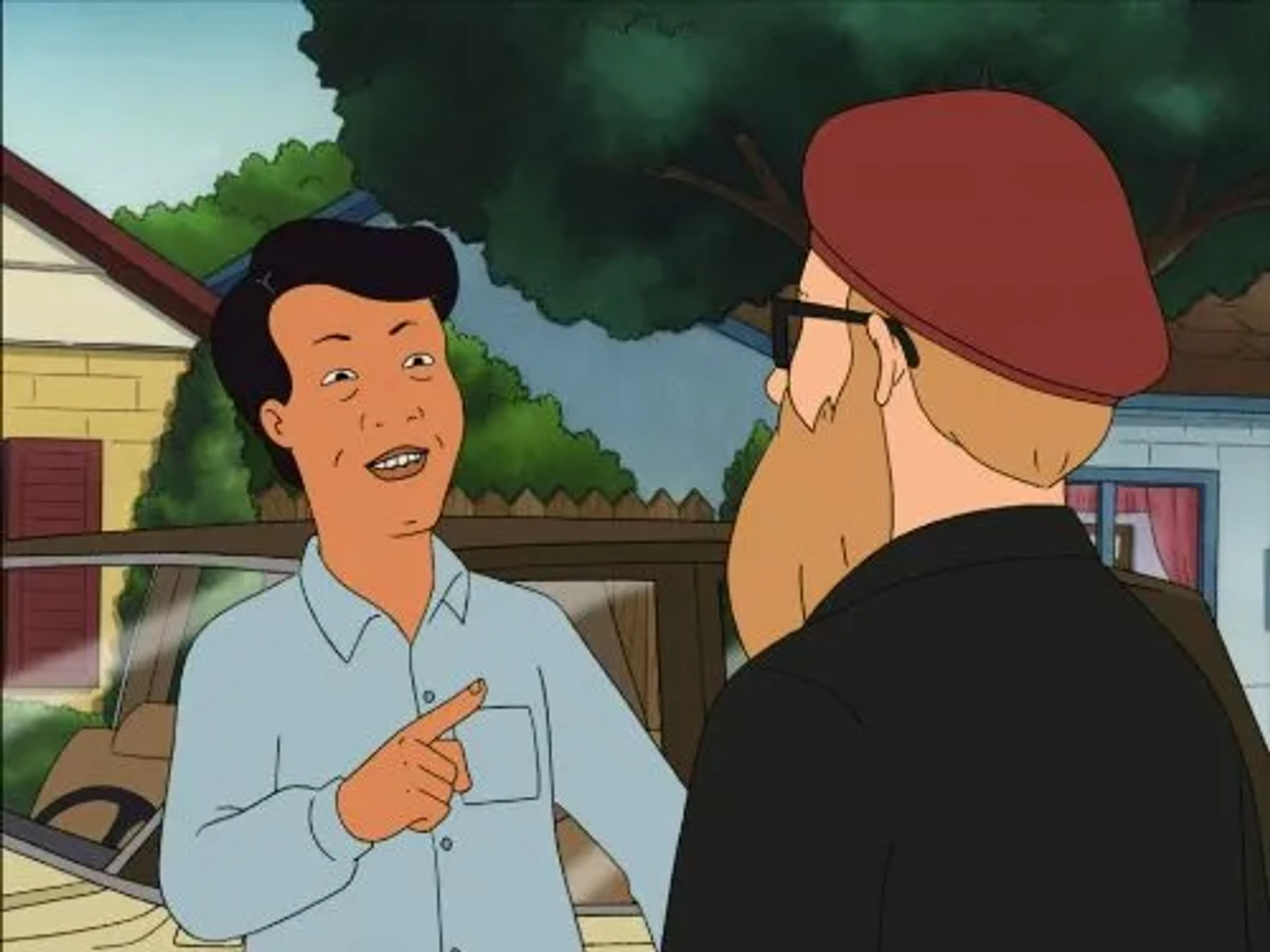 Dusty Hill and Toby Huss in King of the Hill (1997)