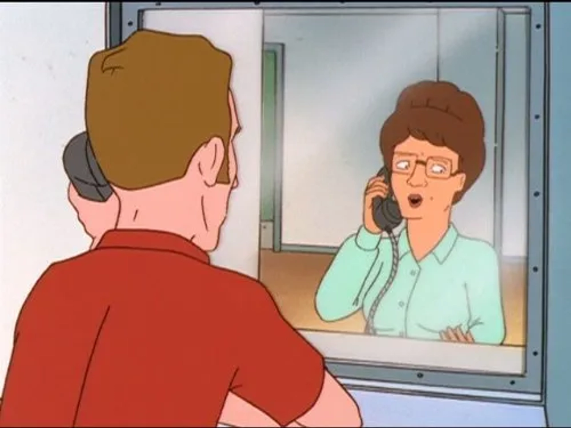 Kathy Najimy and Toby Huss in King of the Hill (1997)