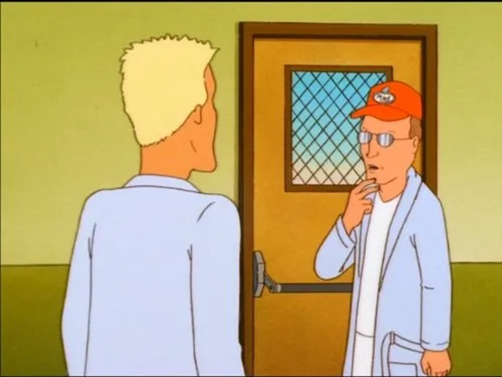 Johnny Hardwick and Mike Judge in King of the Hill (1997)