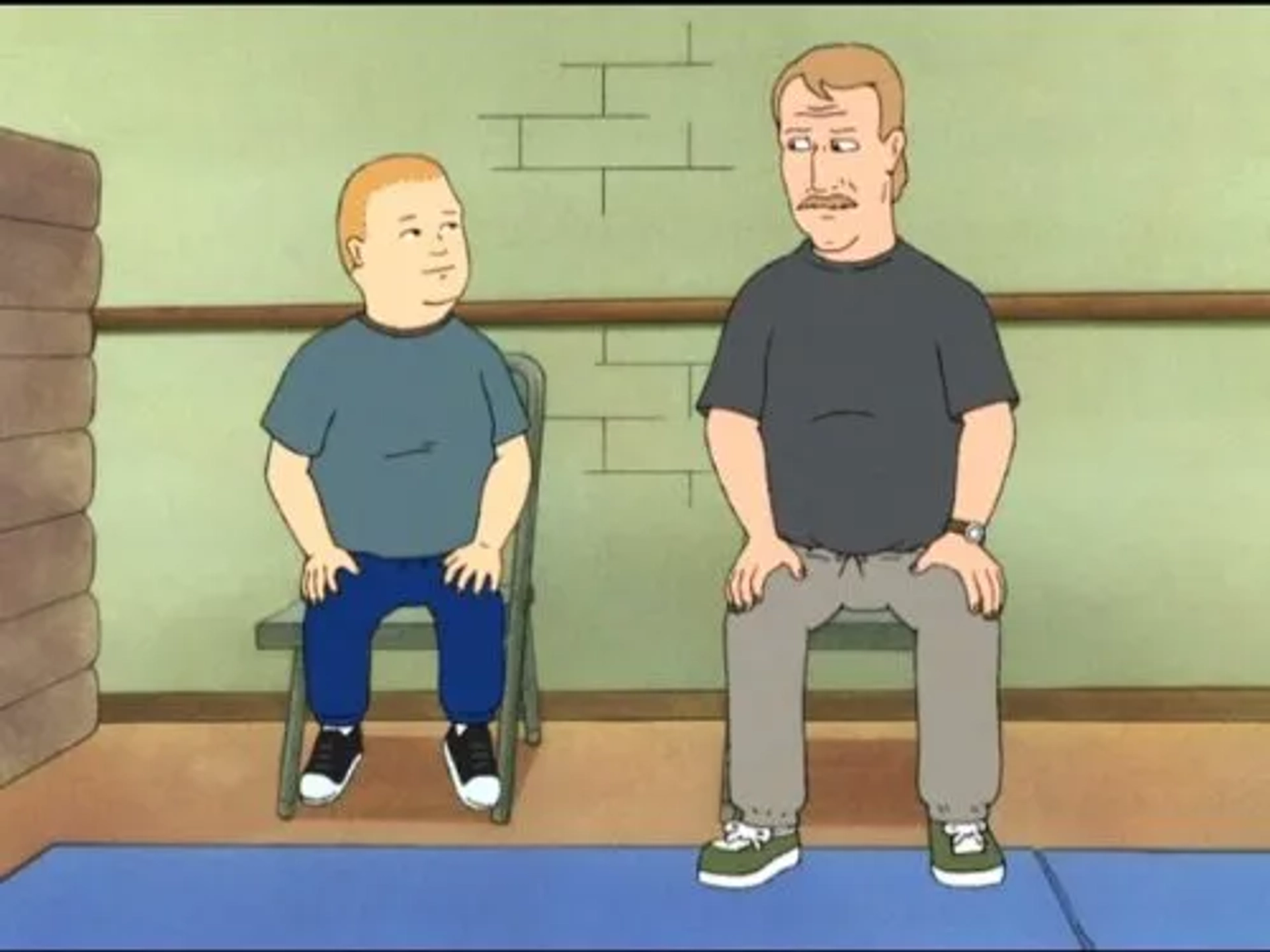 David Herman and Pamela Adlon in King of the Hill (1997)