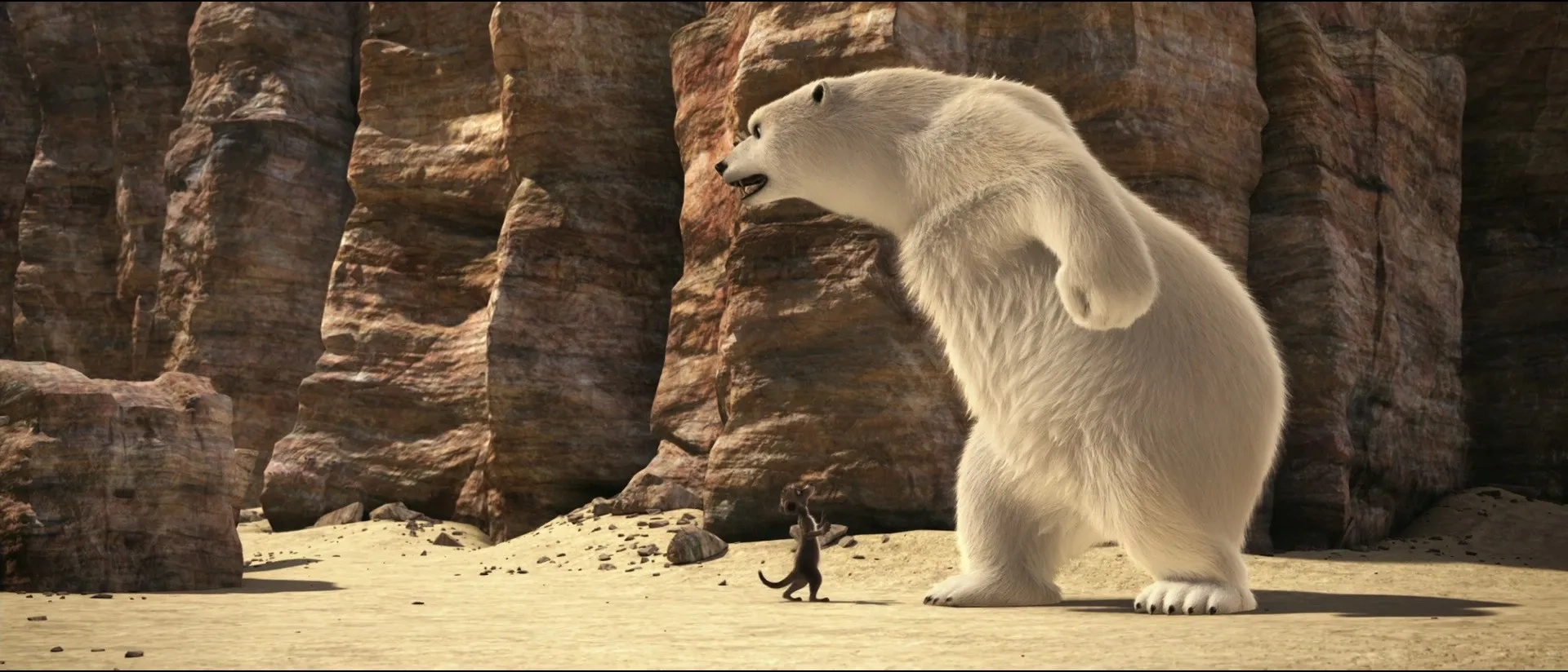 James Corden and Erica Schroeder in Conference of Animals (2010)