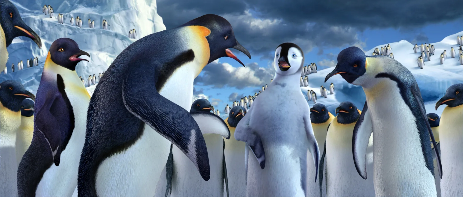 Nicole Kidman, Elijah Wood, Hugh Jackman, and Hugo Weaving in Happy Feet (2006)