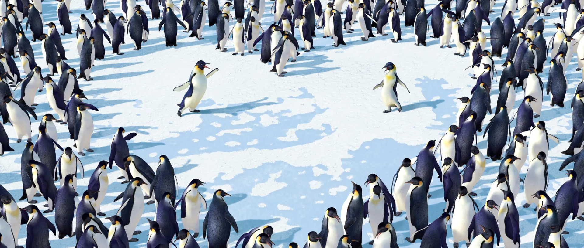 Nicole Kidman and Hugh Jackman in Happy Feet (2006)