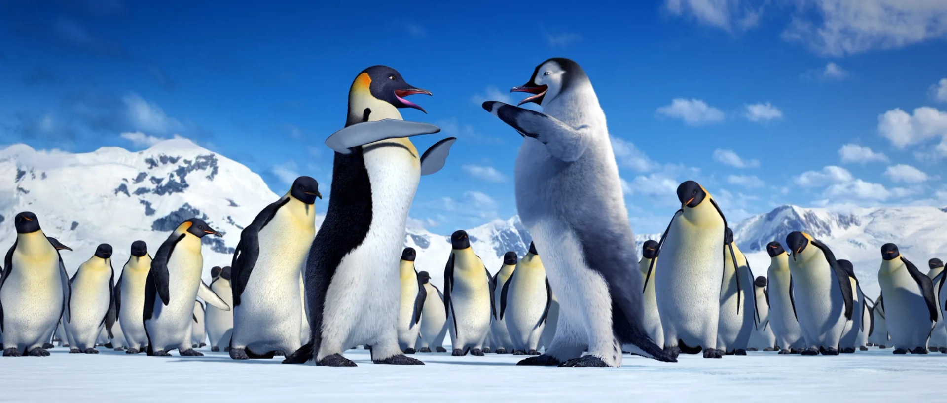 Elijah Wood and Brittany Murphy in Happy Feet (2006)