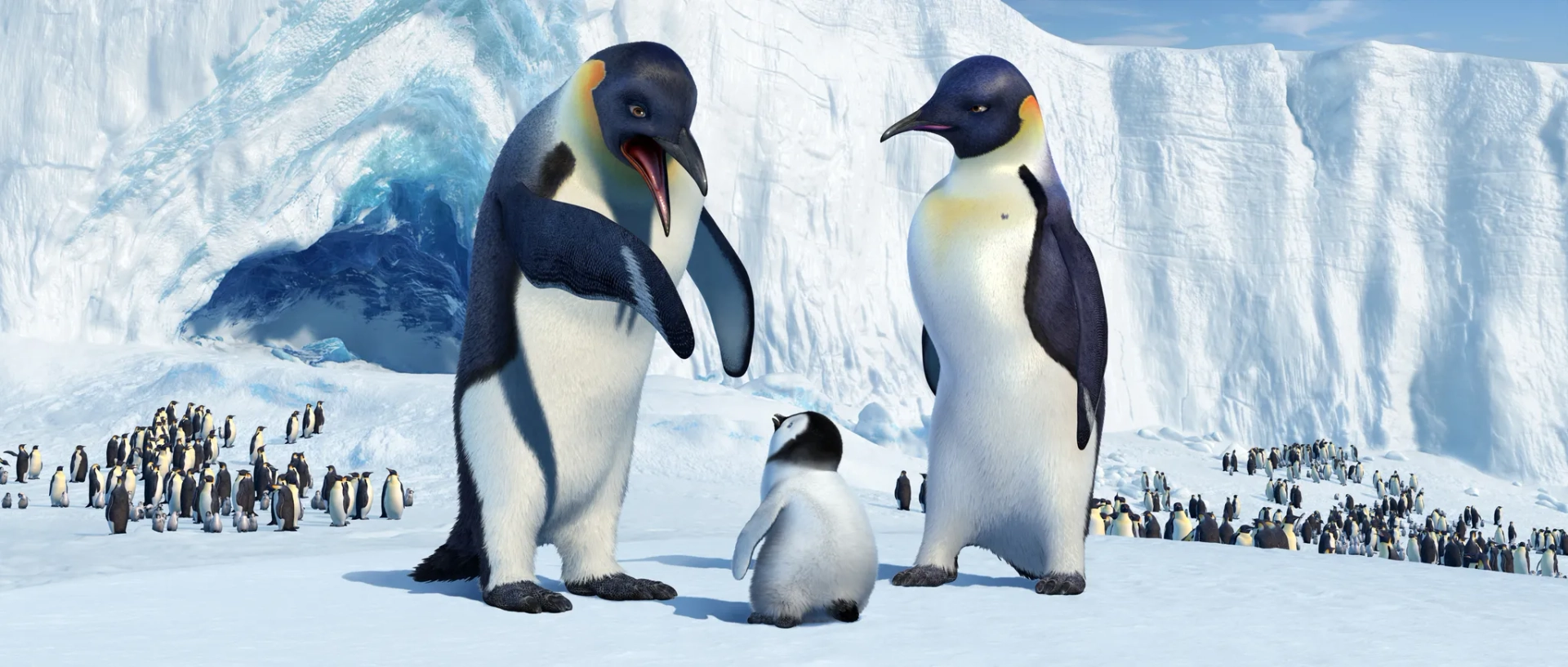 Nicole Kidman, Elizabeth Daily, and Hugh Jackman in Happy Feet (2006)