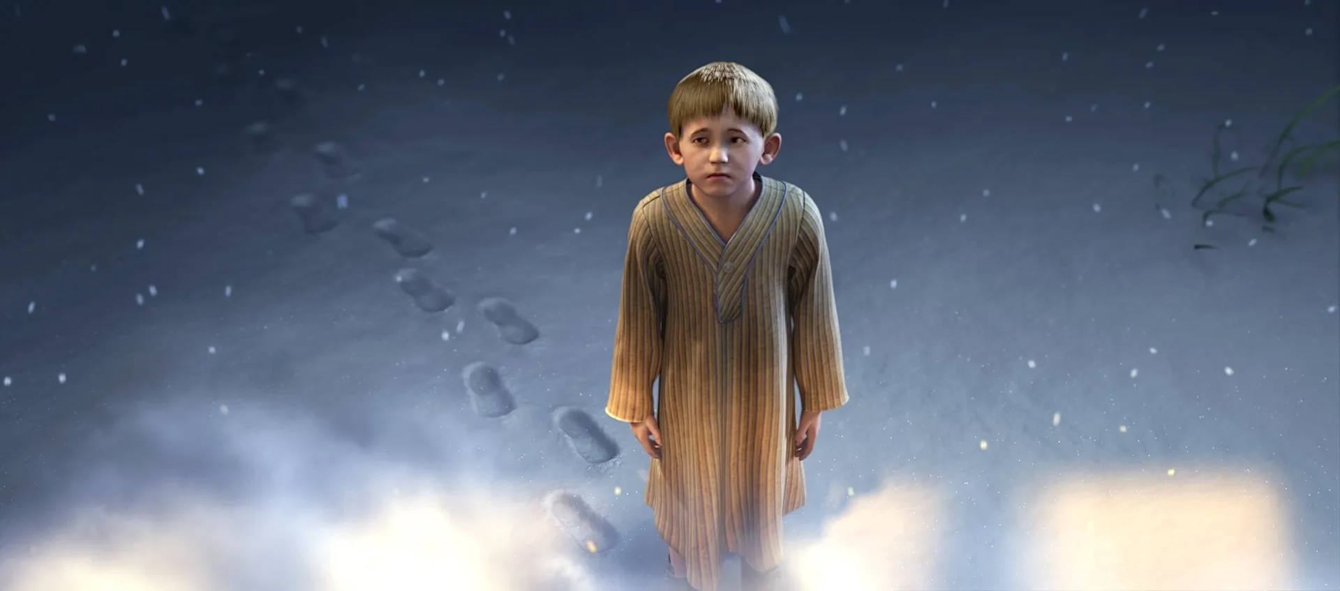 Peter Scolari, Hayden McFarland, and Jimmy Bennett in The Polar Express (2004)