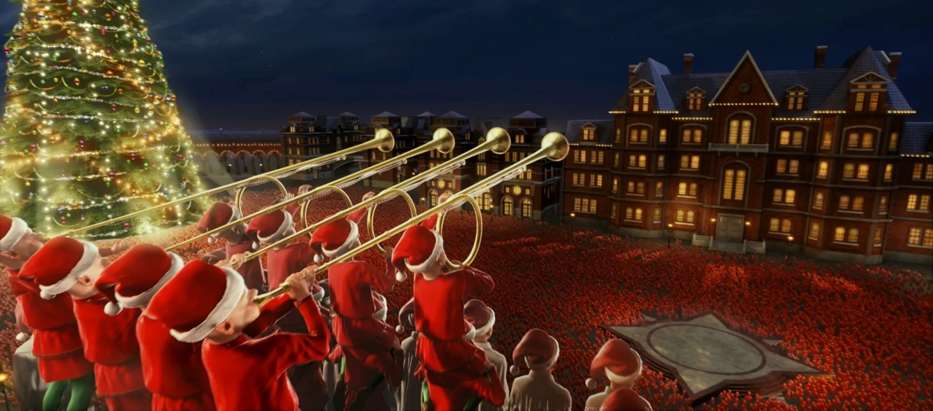 Debbie Lee Carrington, Phil Fondacaro, Ed Gale, and Mark Povinelli in The Polar Express (2004)