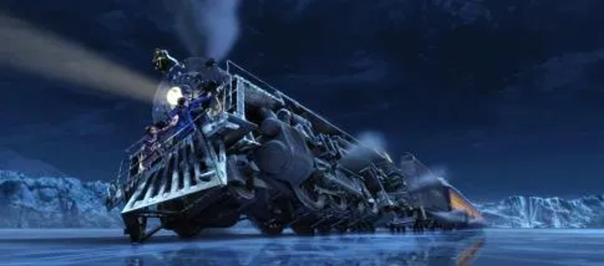 Tom Hanks, Nona Gaye, Daryl Sabara, Josh Hutcherson, and Chantel Valdivieso in The Polar Express (2004)