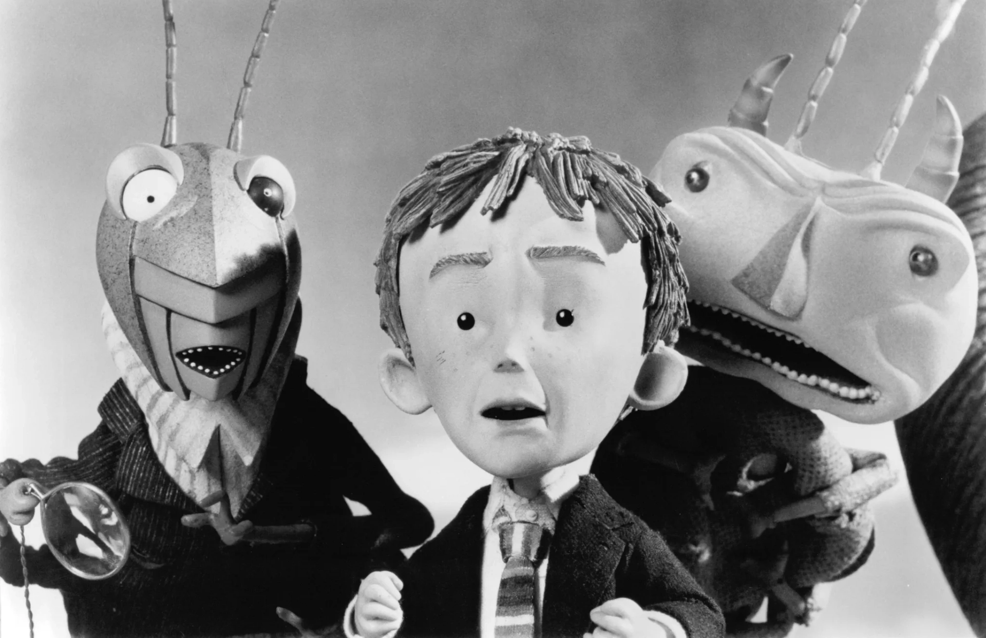 Richard Dreyfuss, Simon Callow, and Paul Terry in James and the Giant Peach (1996)