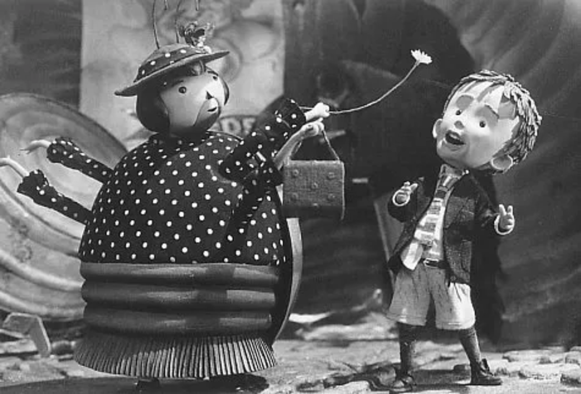 Jane Leeves and Paul Terry in James and the Giant Peach (1996)