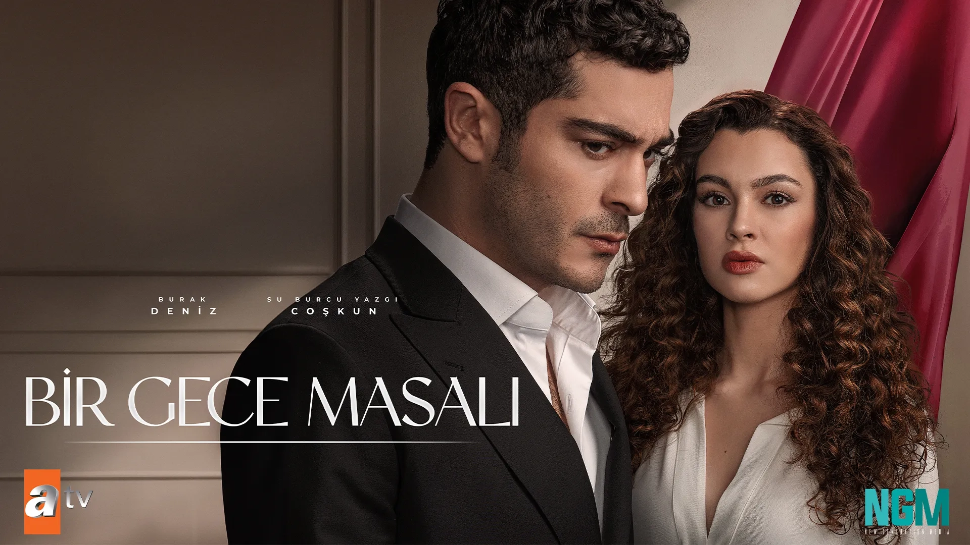 Su Burcu Coskun and Burak Deniz in Bir Gece Masali (2024)