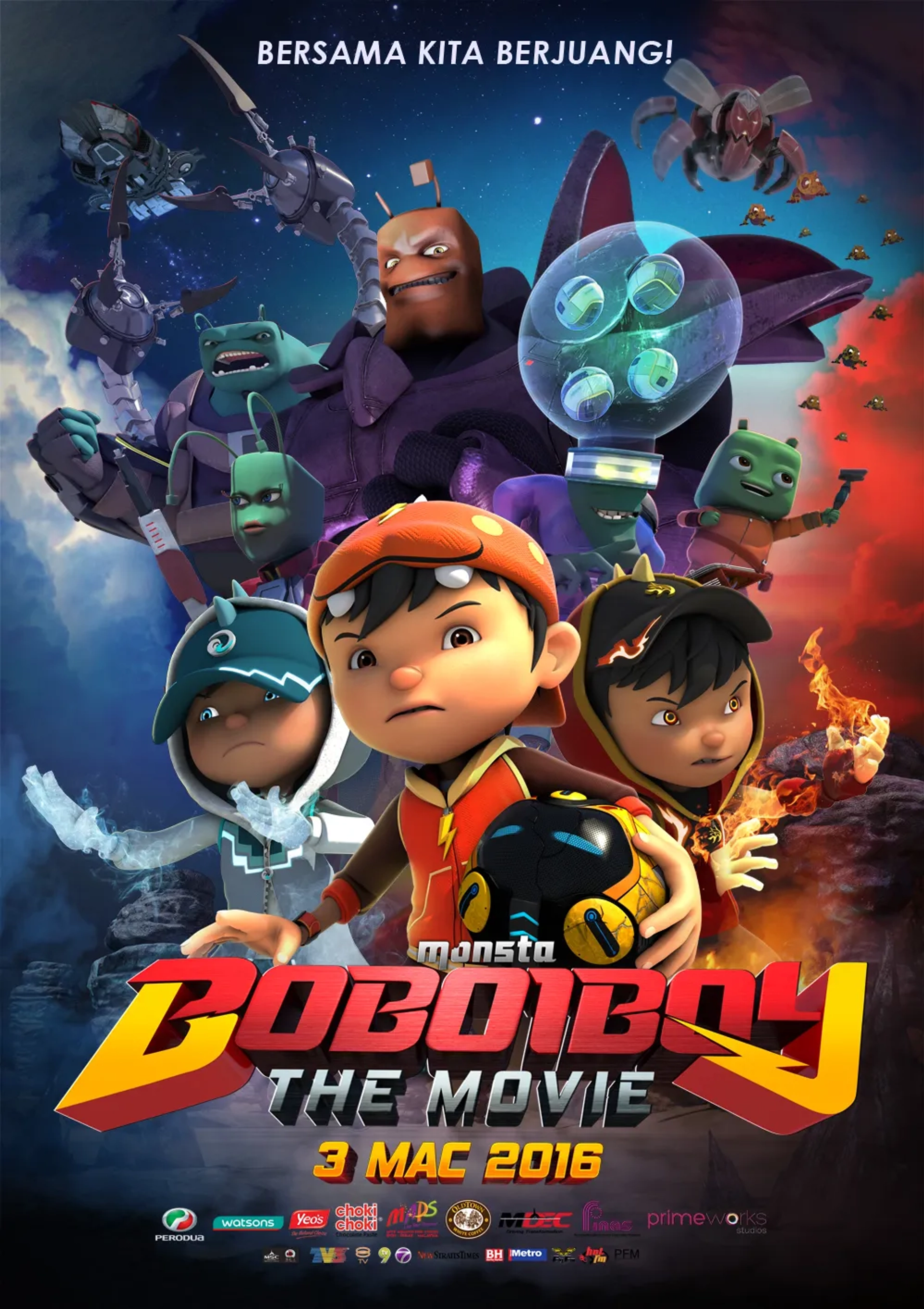 انیمیشن بوبو قهرمان کوچک (BoBoiBoy: The Movie 2016)