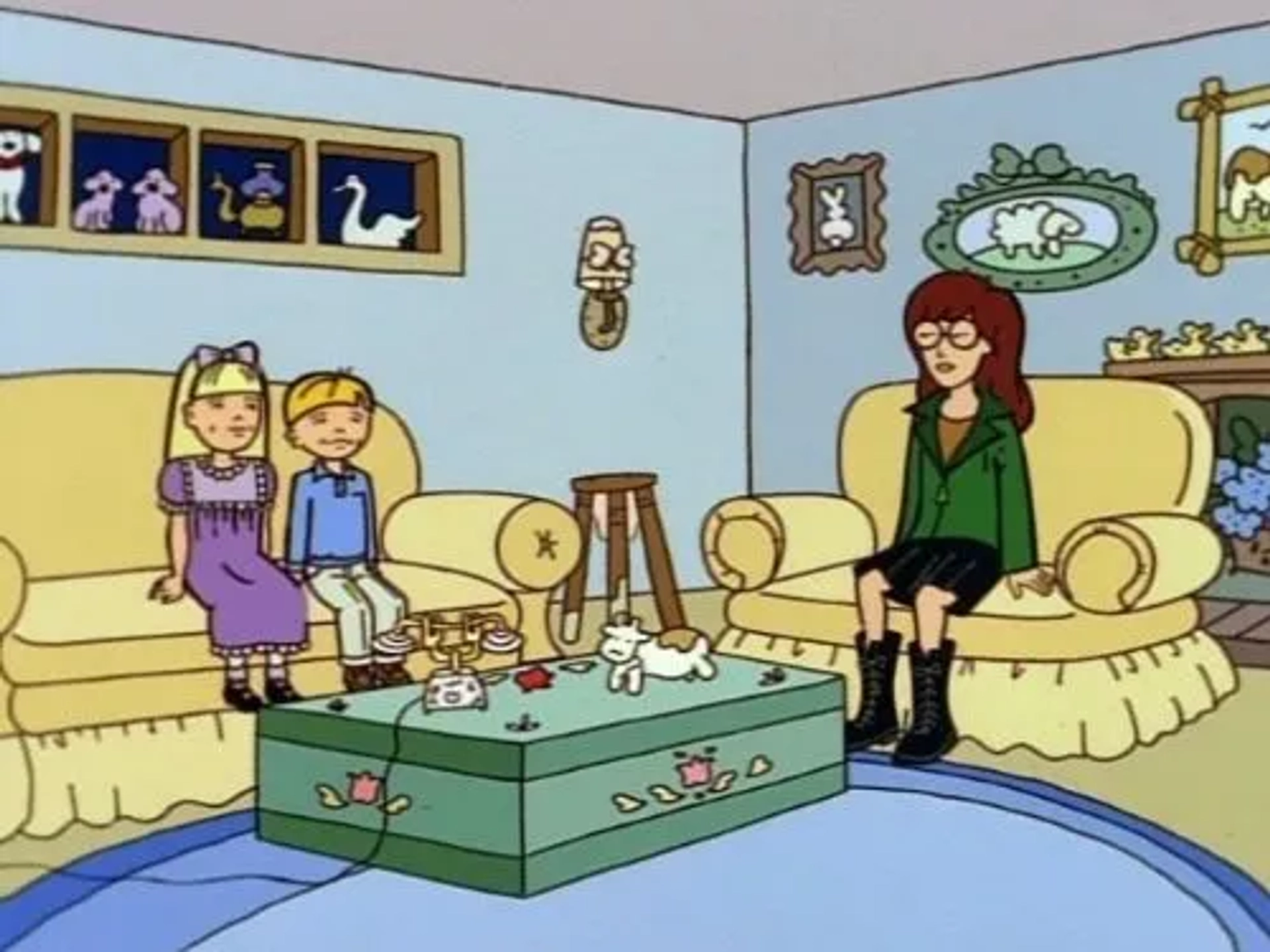 Sarah Drew, Tracy Grandstaff, and Alex Eichler in Daria (1997)