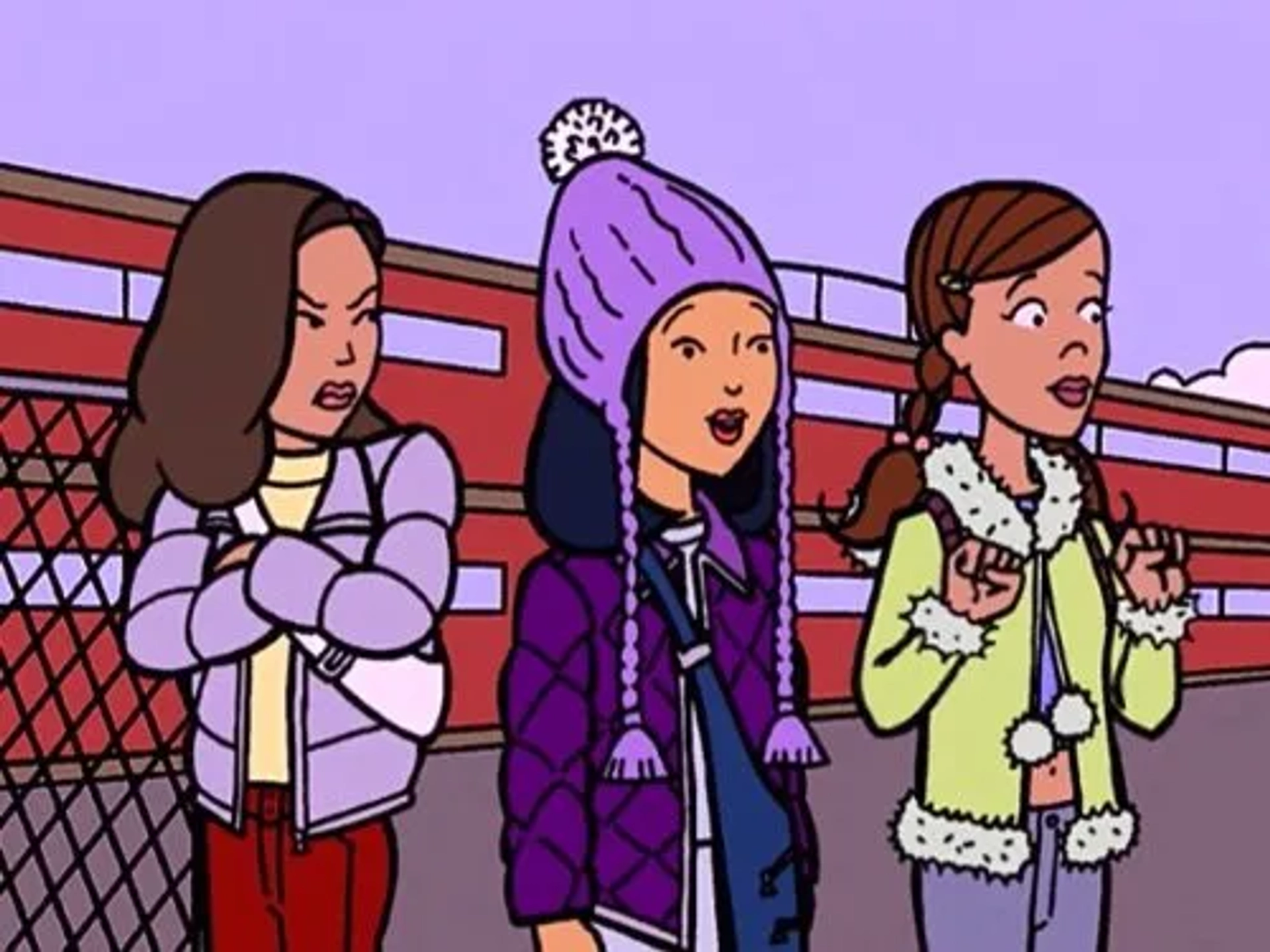 Ashley Paige Albert, Sarah Drew, and Lisa Collins in Daria (1997)