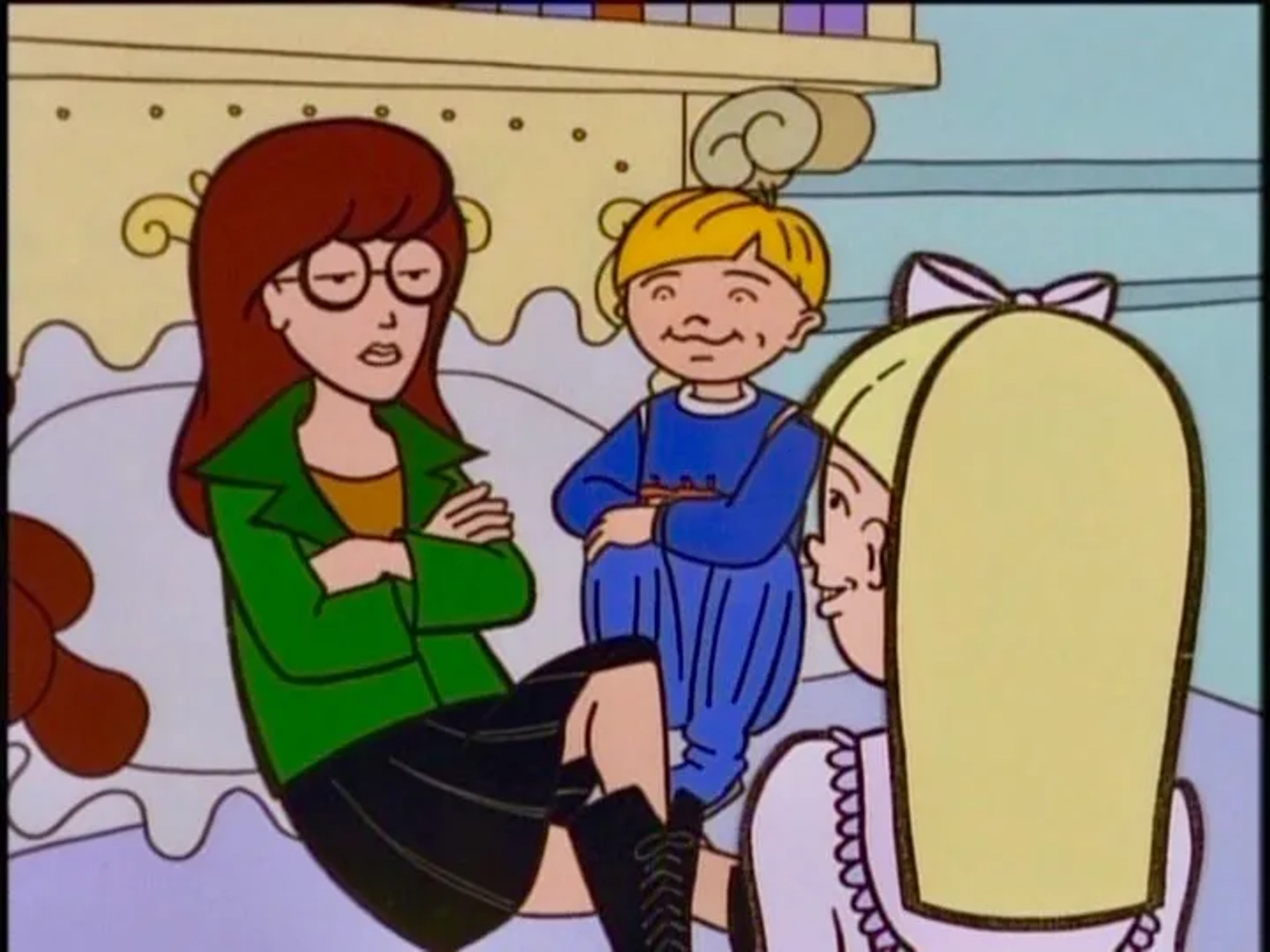 Sarah Drew, Tracy Grandstaff, and Alex Eichler in Daria (1997)