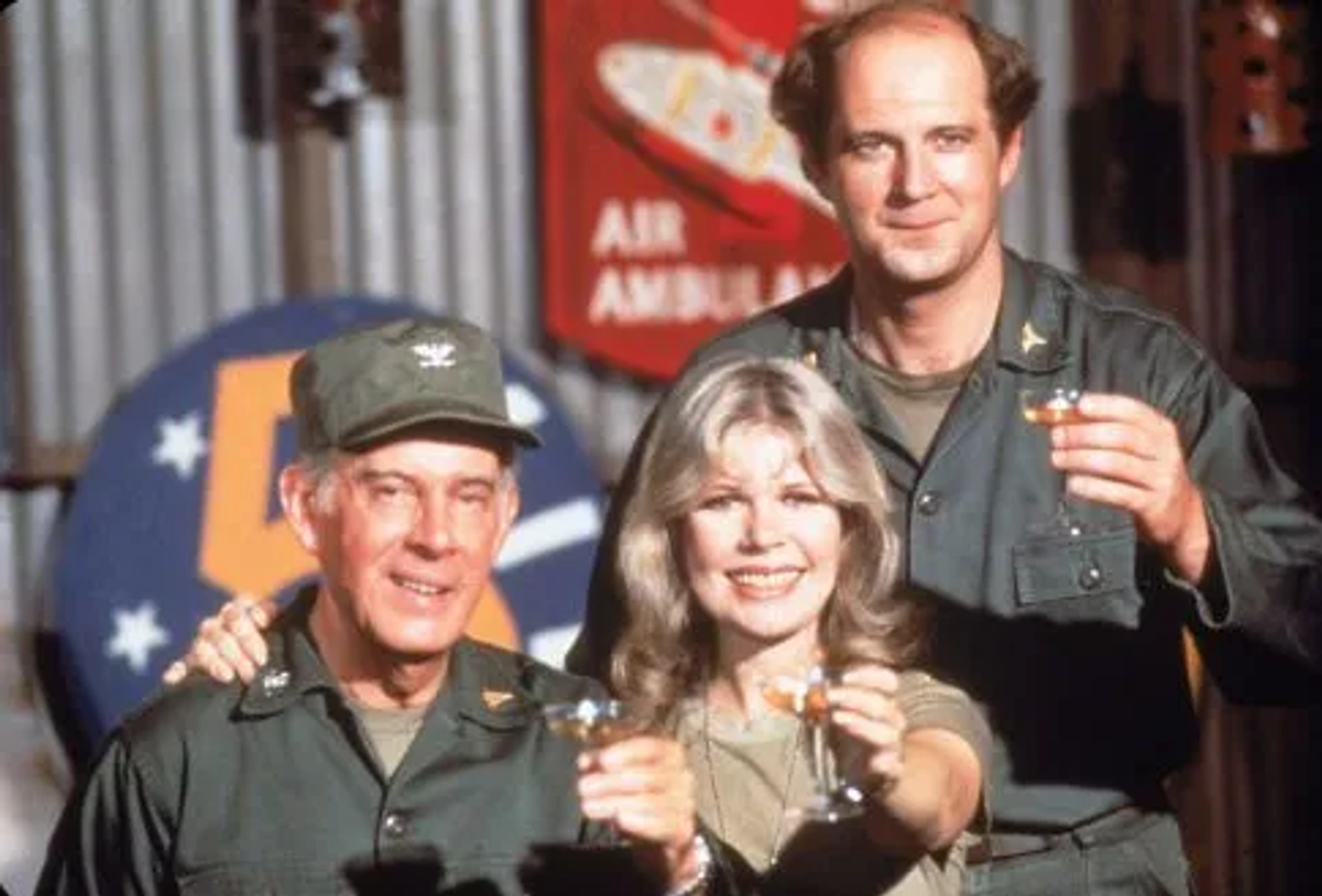 David Ogden Stiers, Harry Morgan, and Loretta Swit in M*A*S*H (1972)