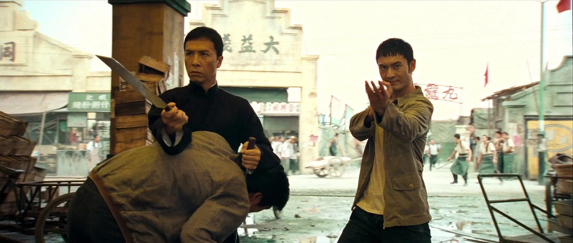 Donnie Yen and Xiaoming Huang in Ip Man 2 (2010)