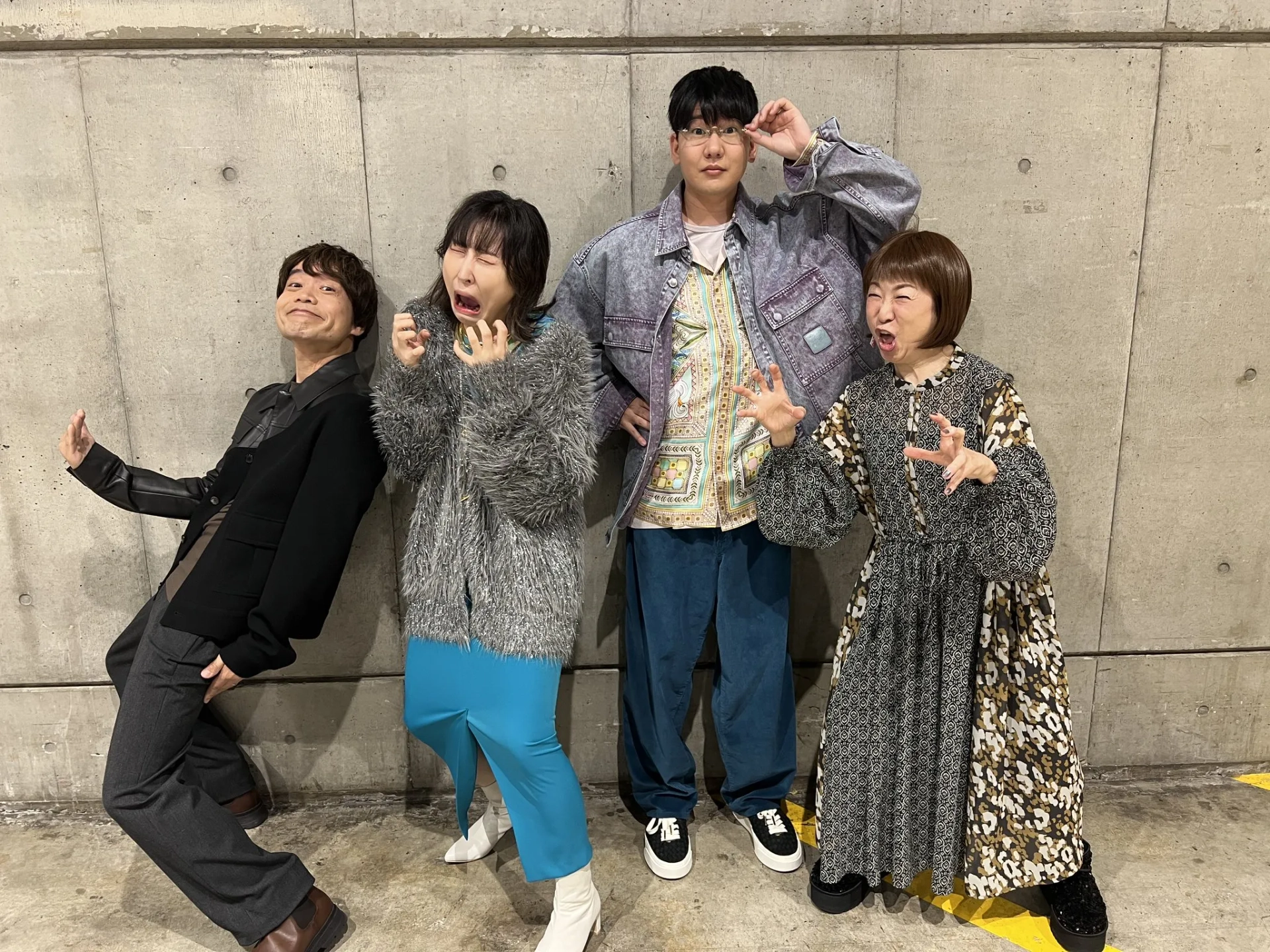 Kazuya Nakai, Mayumi Tanaka, Shion Wakayama, and Natsuki Hanae at an event for Dandadan (2024)