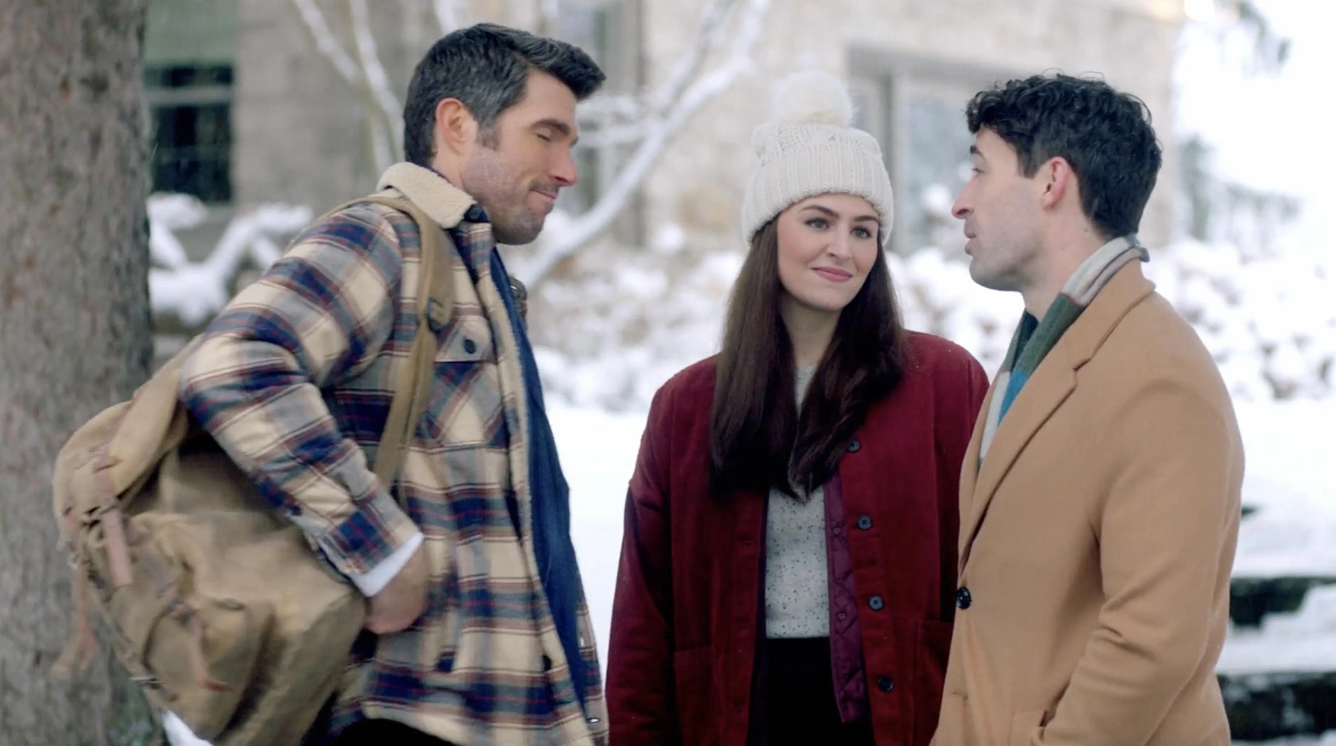 Harmon Walsh and Alia DeSantis in A Cozy Christmas Quilt (2023)