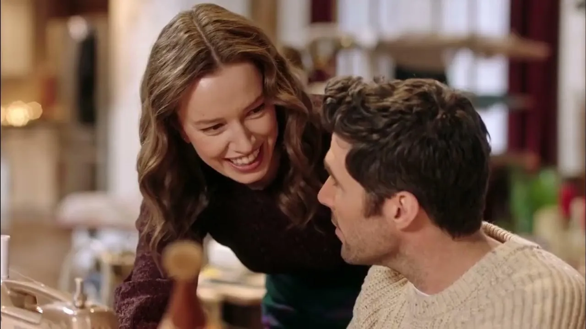 Harmon Walsh and Ferelith Young in A Cozy Christmas Quilt (2023)
