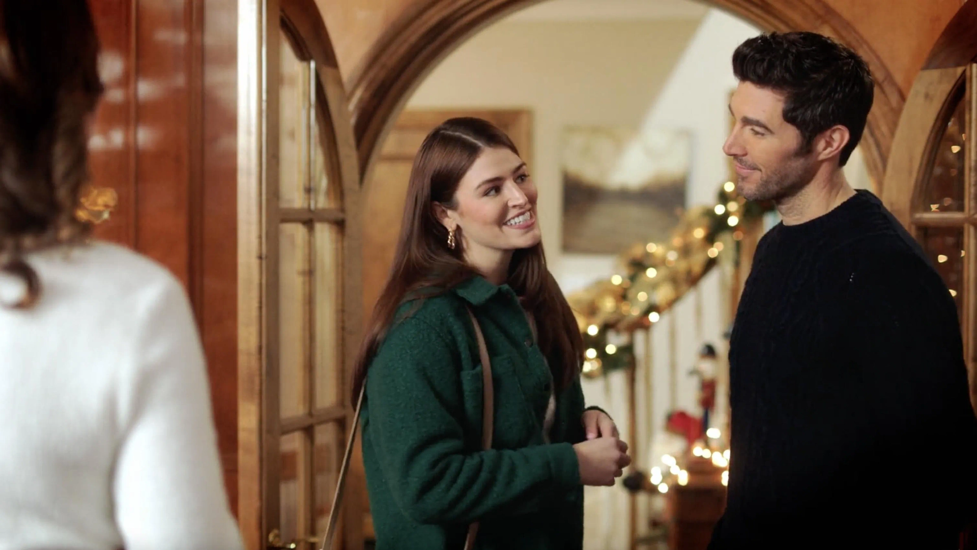 Harmon Walsh and Alia DeSantis in A Cozy Christmas Quilt (2023)
