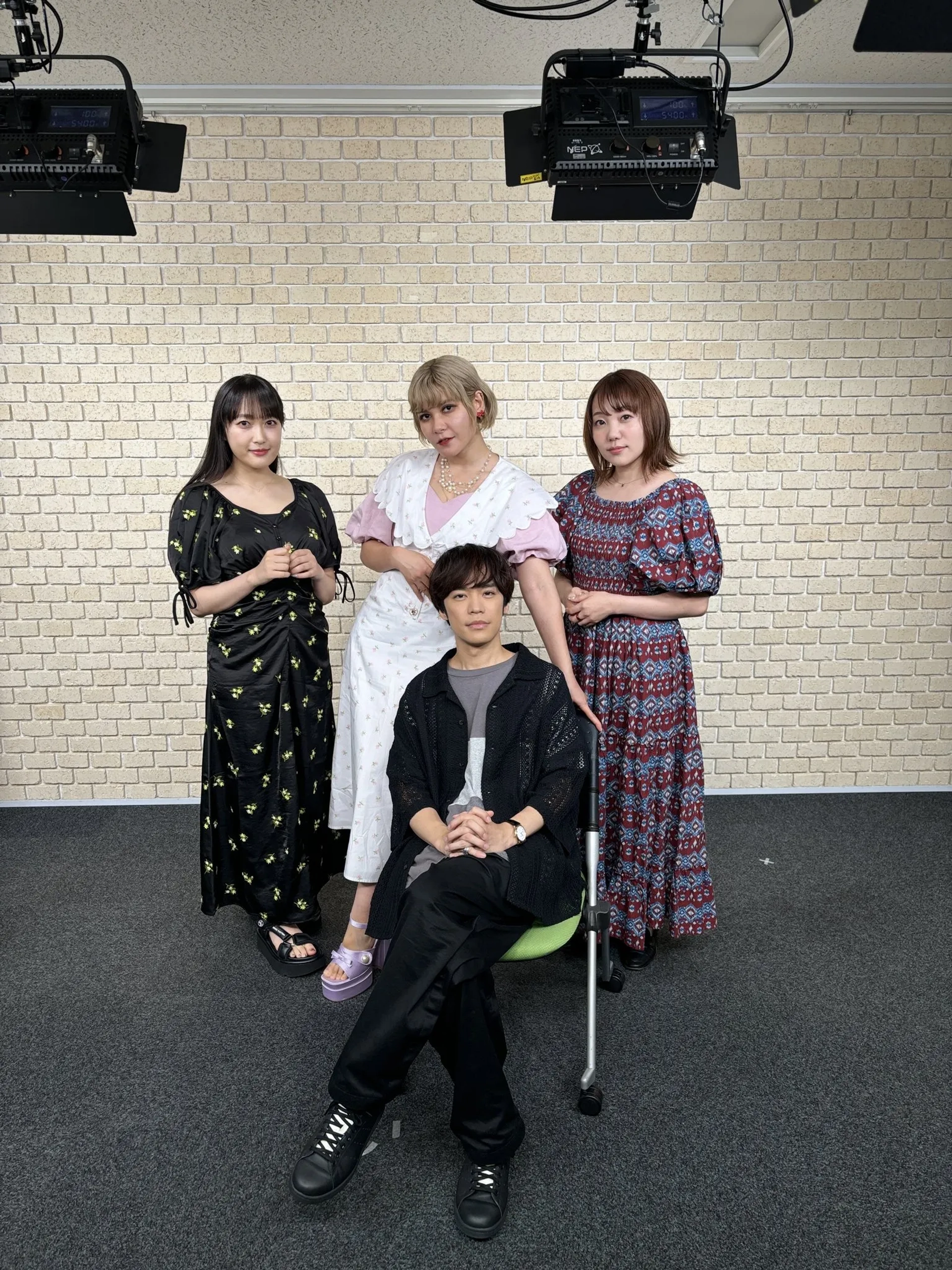 Ai Fairouz, Kenshô Ono, Miyu Kubota, and Konomi Kohara at an event for Let This Grieving Soul Retire! (2024)