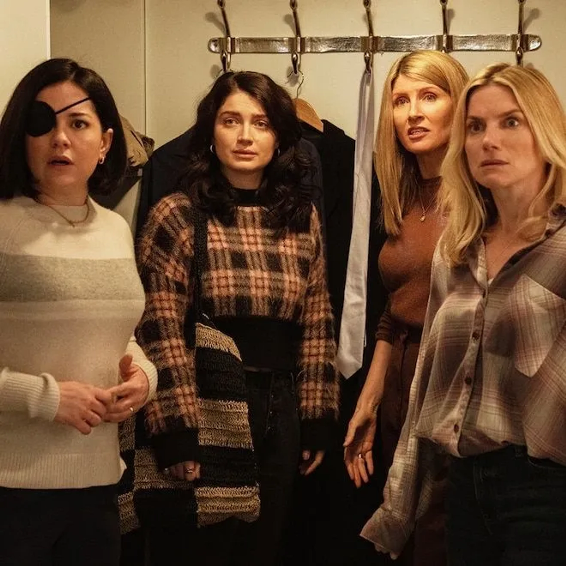 Eva Birthistle, Sharon Horgan, Eve Hewson, and Sarah Greene in Bad Sisters (2022)