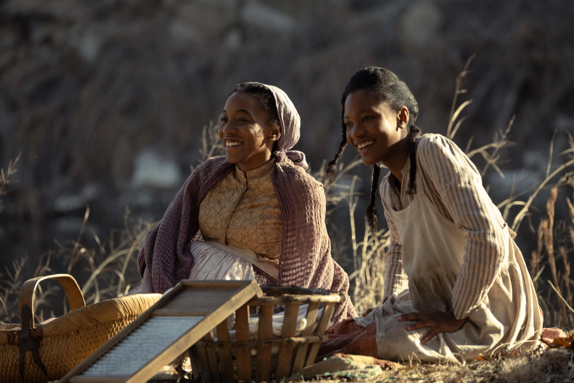 Lauren E. Banks and Demi Singleton in Lawmen: Bass Reeves (2023)