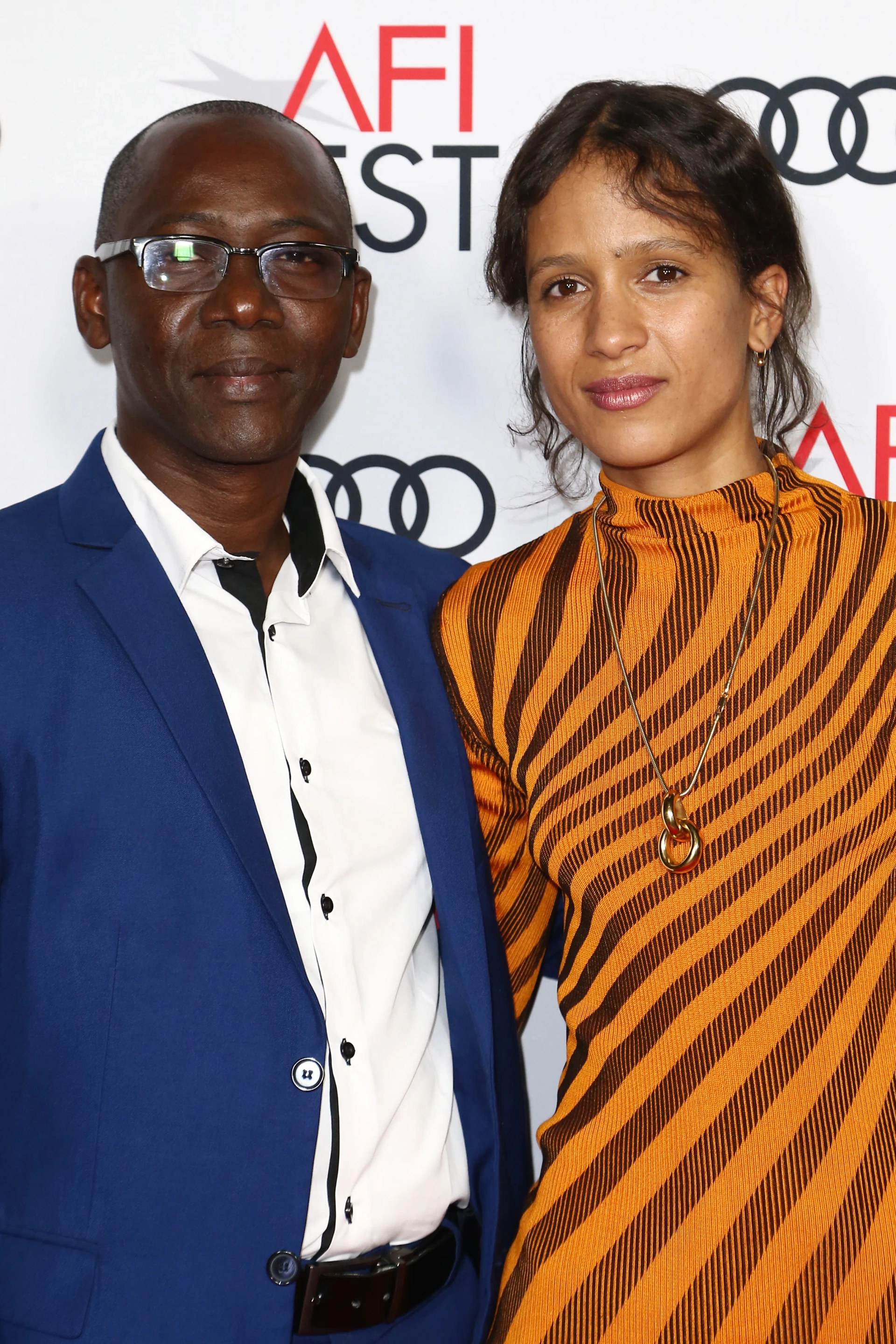 Oumar Sall and Mati Diop at an event for Atlantics (2019)