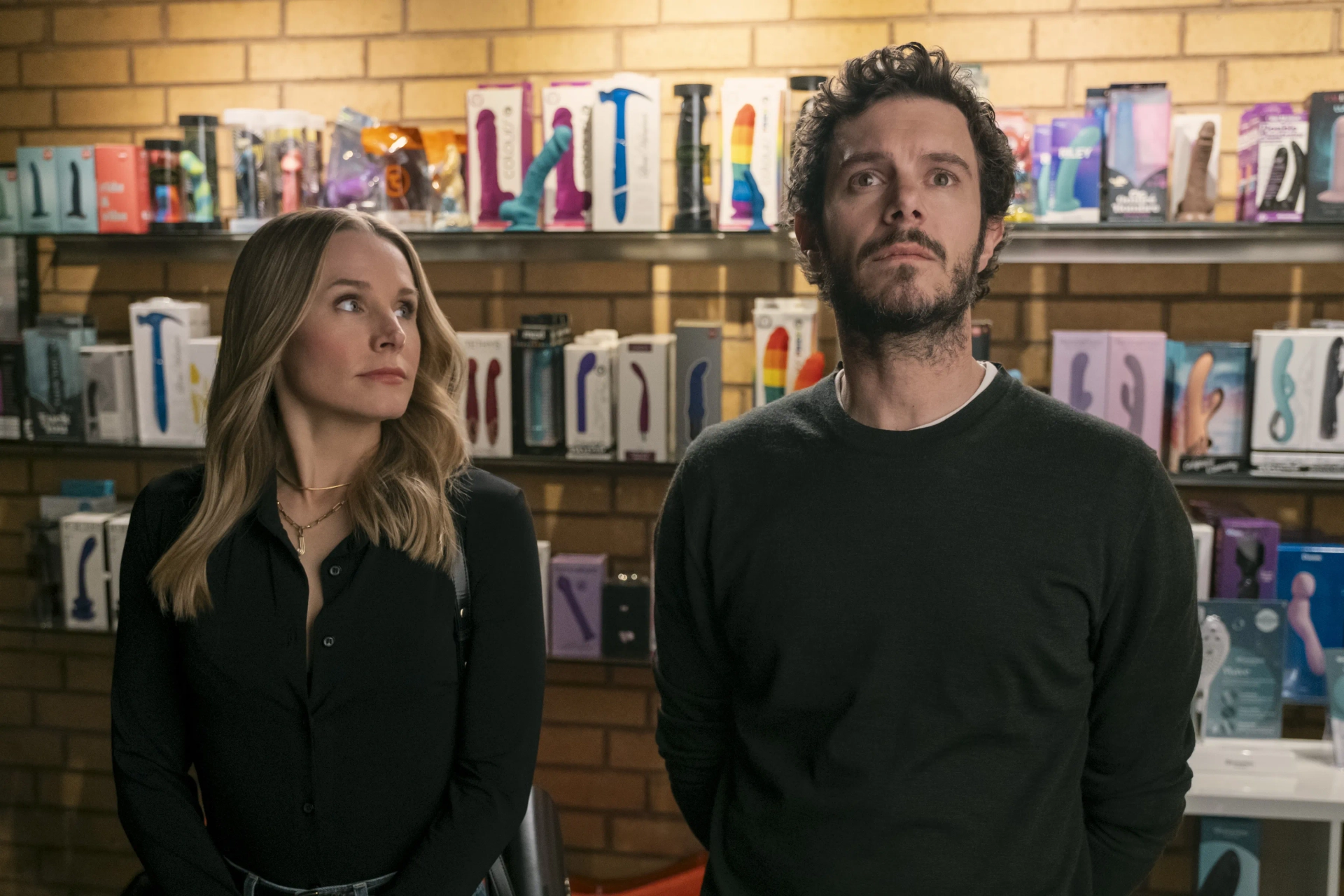 Kristen Bell and Adam Brody in Nobody Wants This (2024)