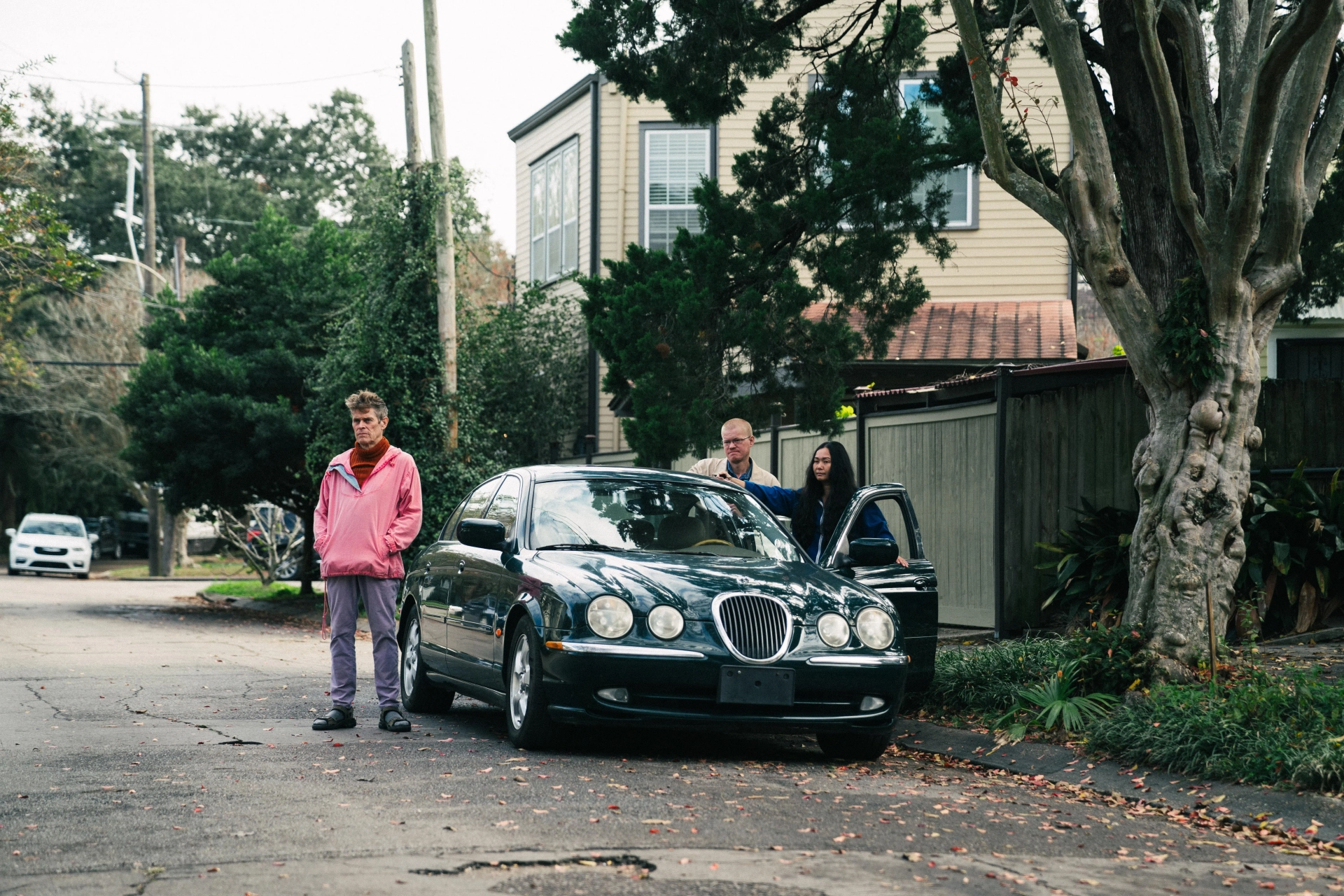 Willem Dafoe, Jesse Plemons, and Hong Chau in Kinds of Kindness (2024)