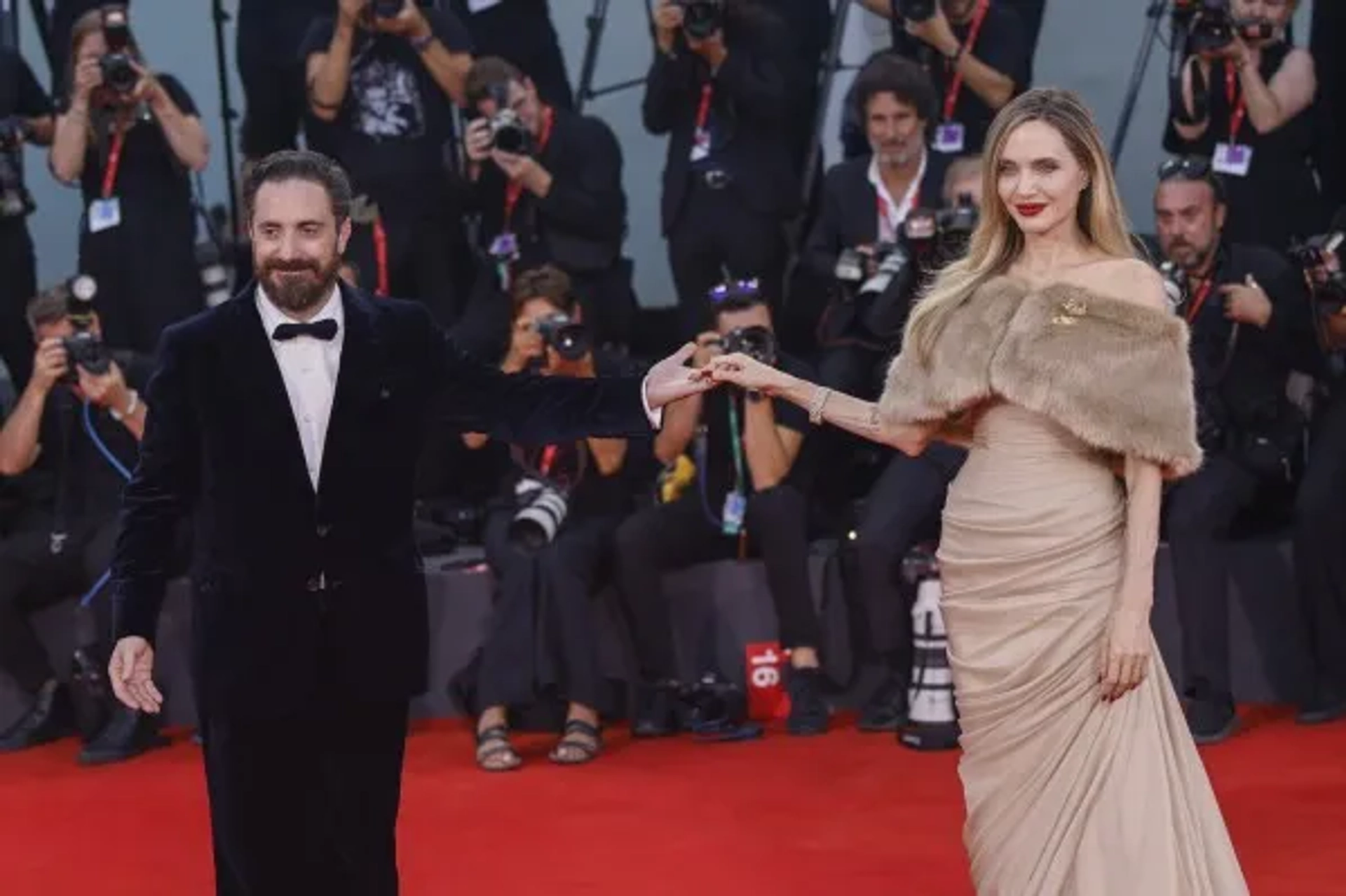 Angelina Jolie and Pablo Larraín in Maria (2024)