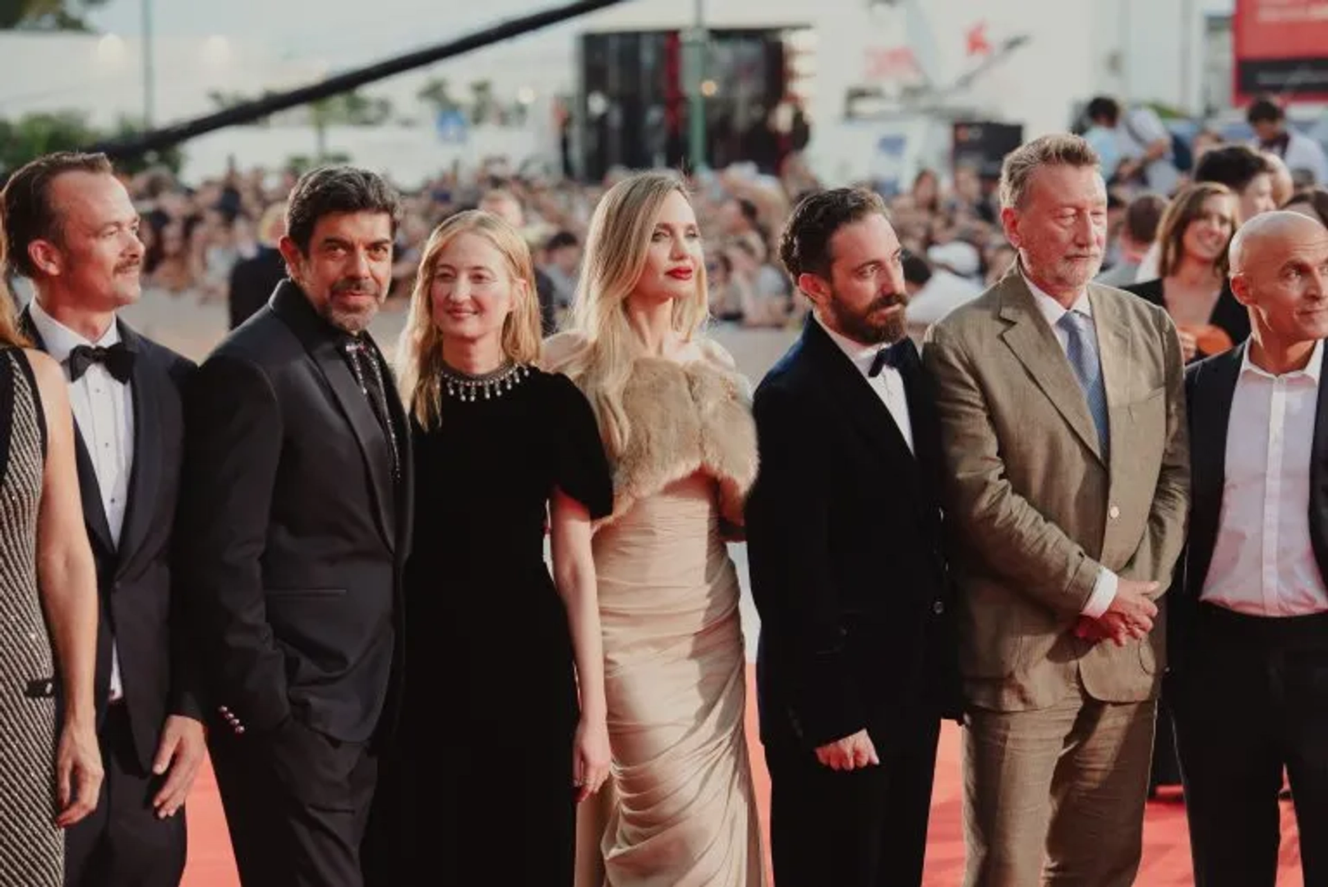 Angelina Jolie, Pierfrancesco Favino, Pablo Larraín, and Alba Rohrwacher in Maria (2024)