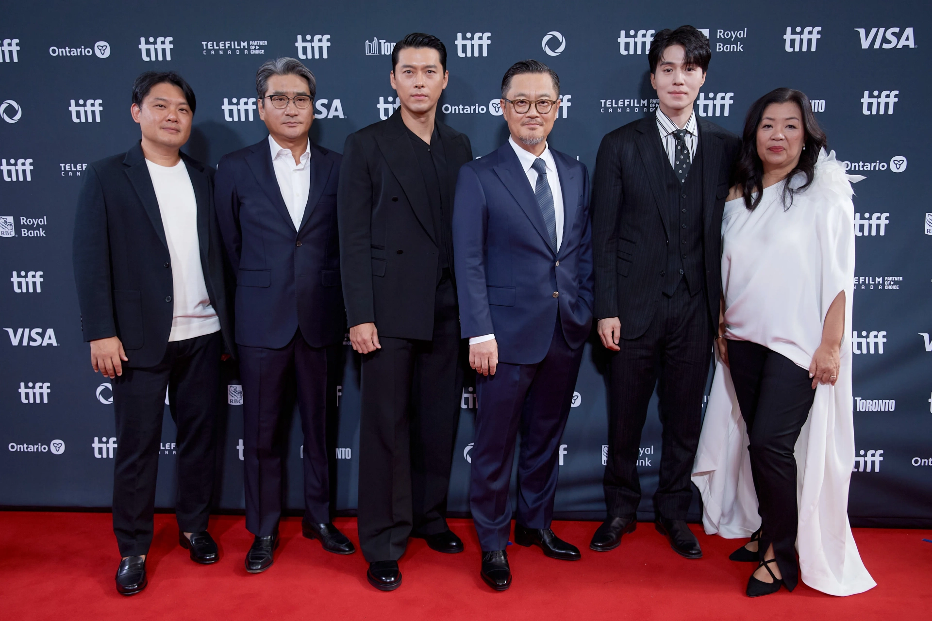 Hyun Bin, Lee Dong-wook, and Min-ho Woo at an event for Harbin (2024)