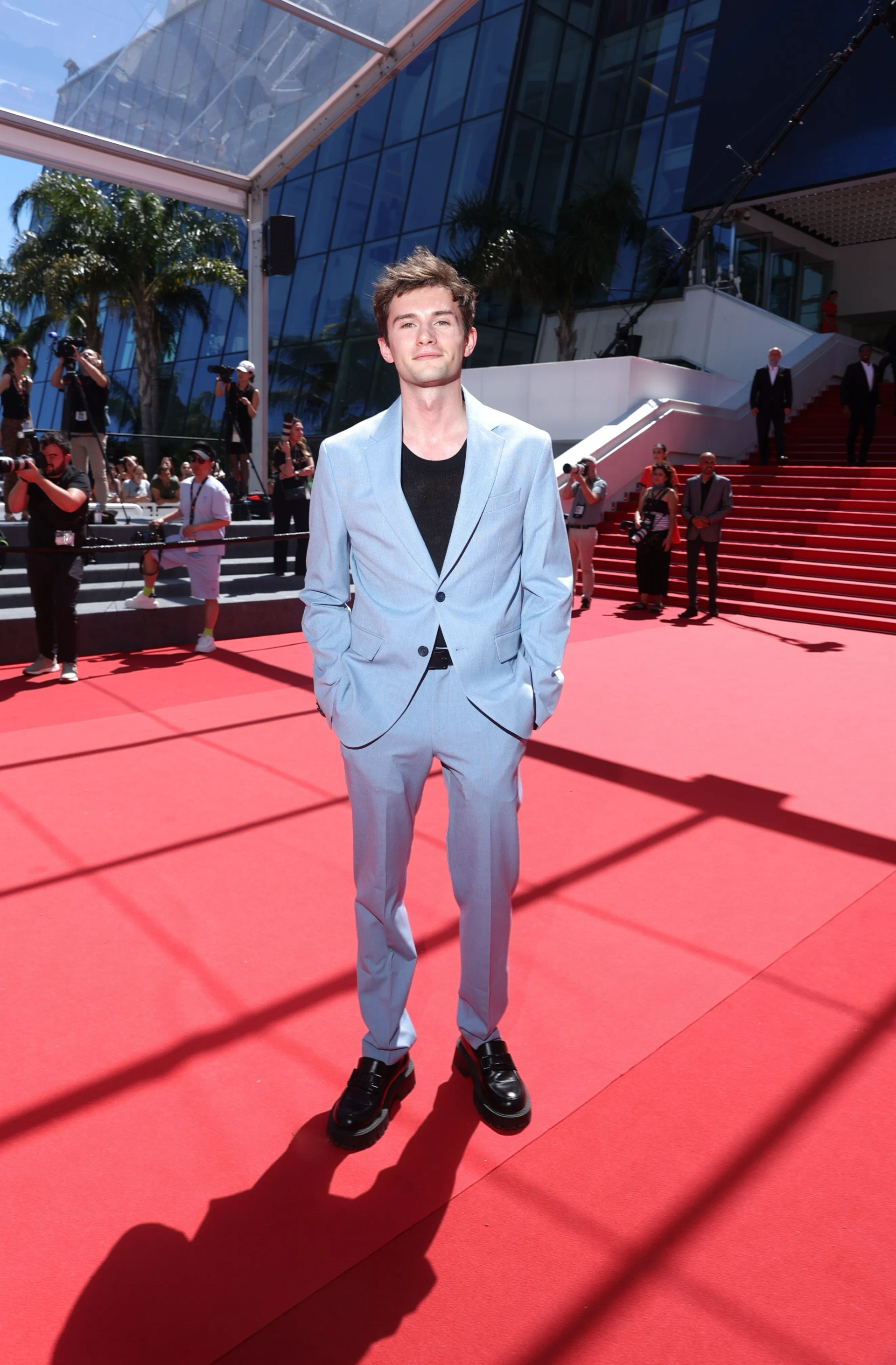 CANNES, FRANCE - MAY 21: Zachary Shadrin attends the "Anora" Red Carpet at the 77th annual Cannes Film Festival at Palais des Festivals on May 21, 2024 in Cannes, France.