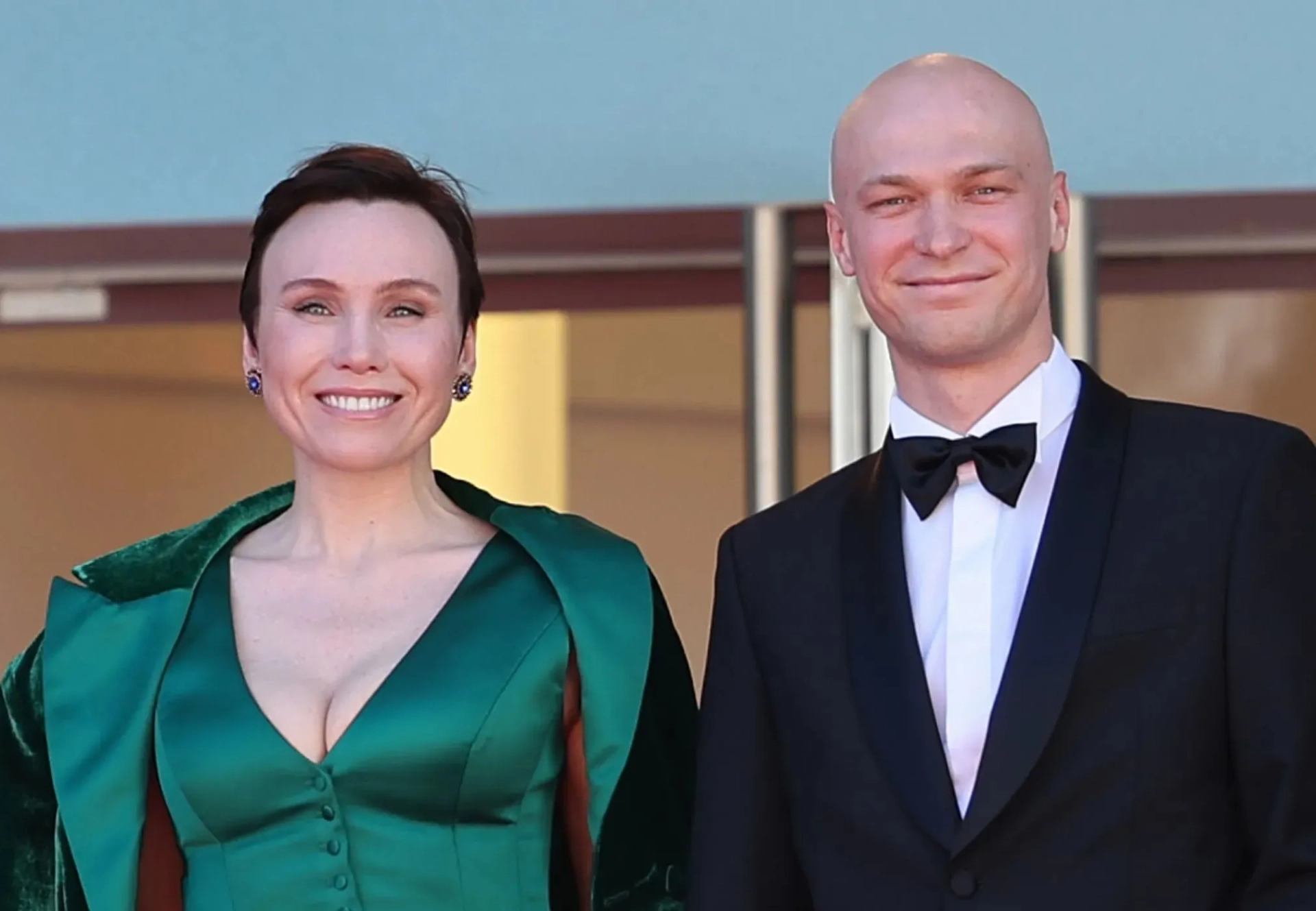 Darya Ekamasova and Yura Borisov at an event for Anora (2024)