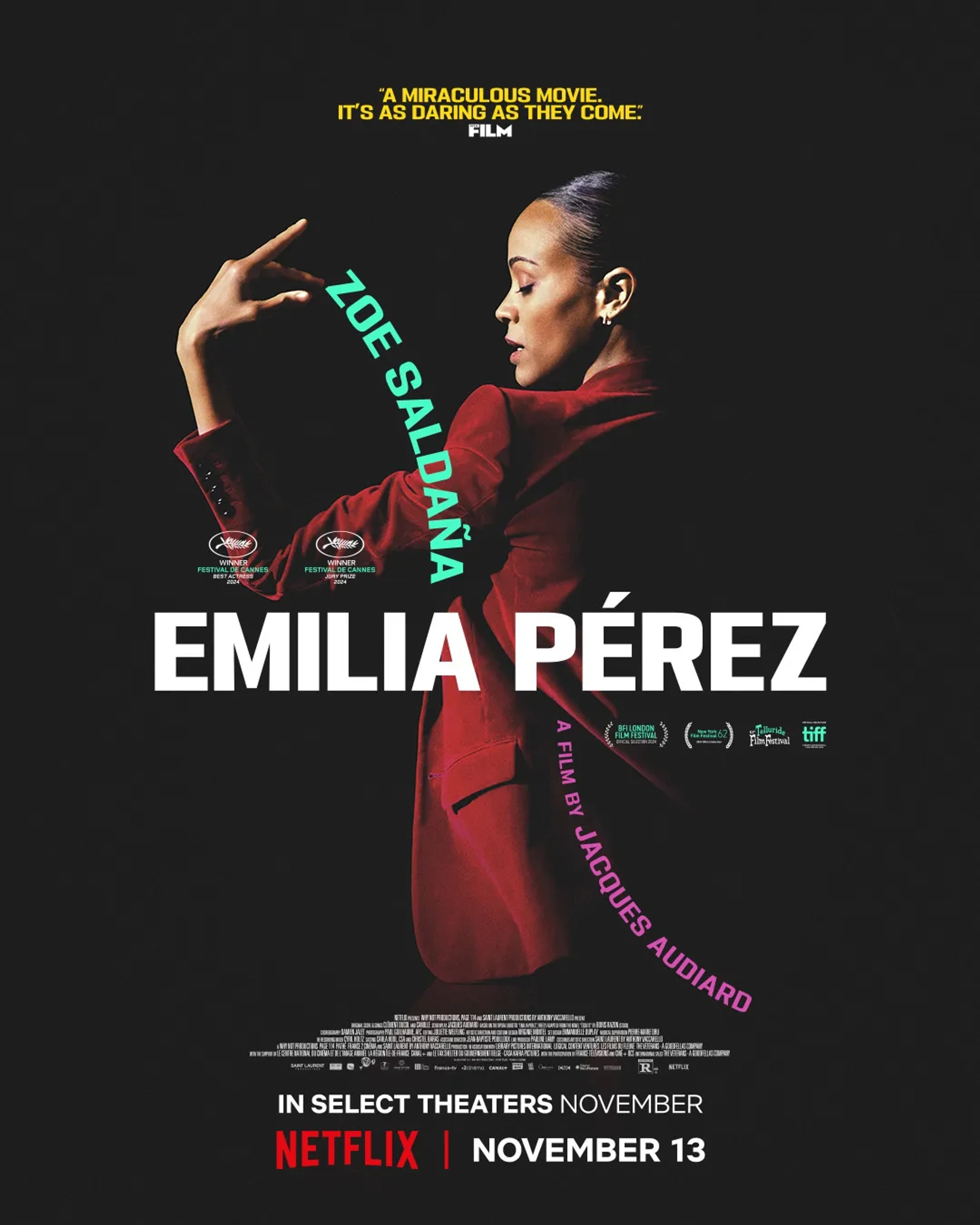 Zoe Saldana in Emilia Pérez (2024)