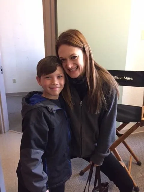 Lucas with Marin Ireland who plays Melissa Mays in Flint