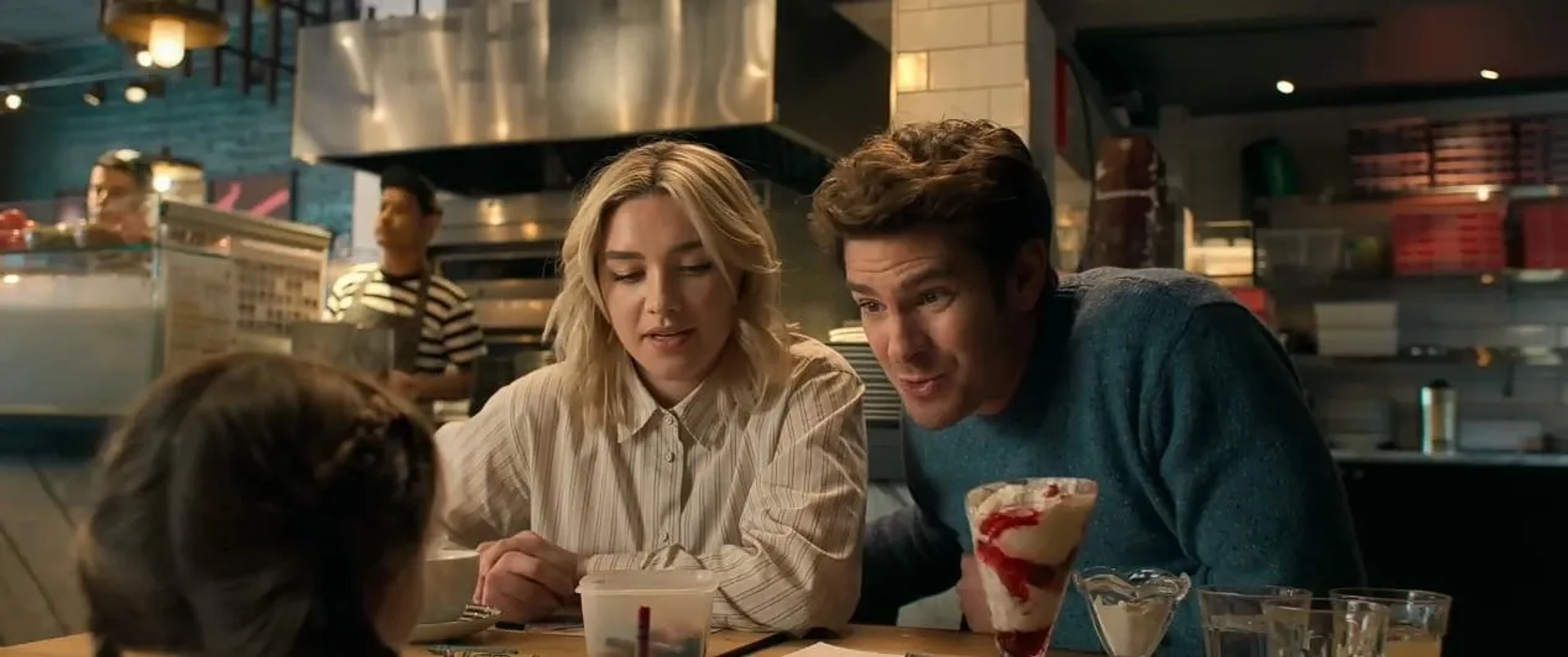 Andrew Garfield and Florence Pugh in We Live in Time (2024)