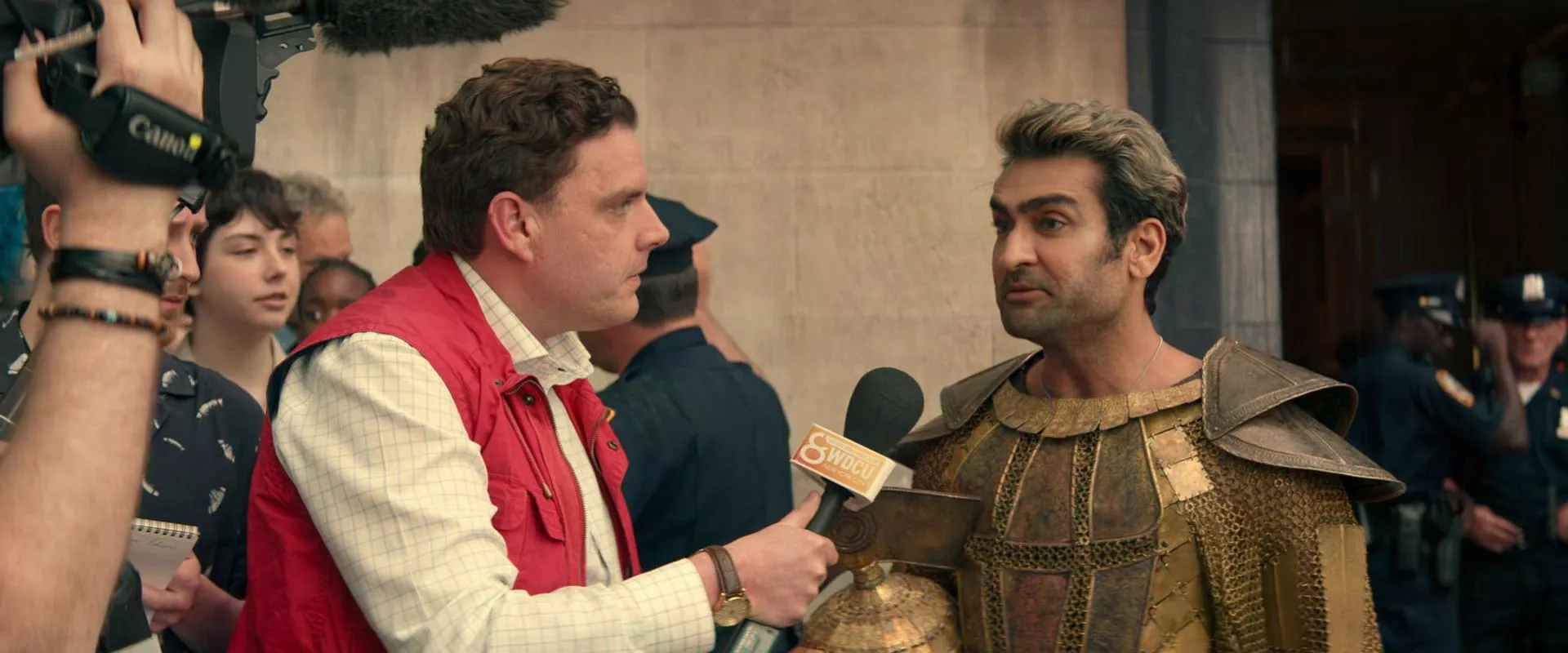 Andrew Goddard and Kumail Nanjiani in Ghostbusters: Frozen Empire (2024)