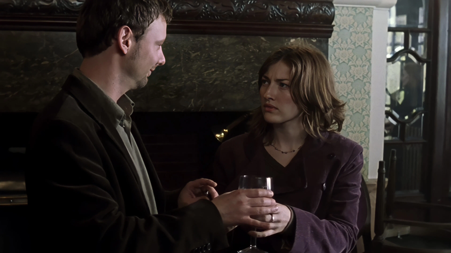 Kelly Macdonald and John Simm in State of Play (2003)