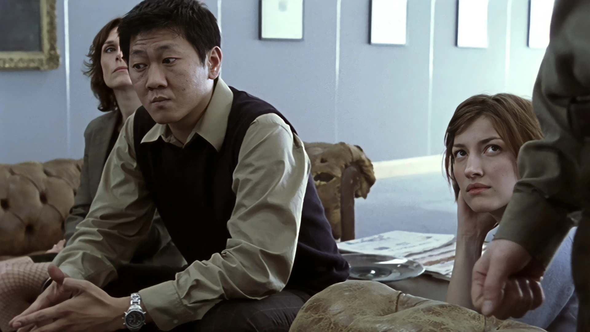 Kelly Macdonald and Benedict Wong in State of Play (2003)