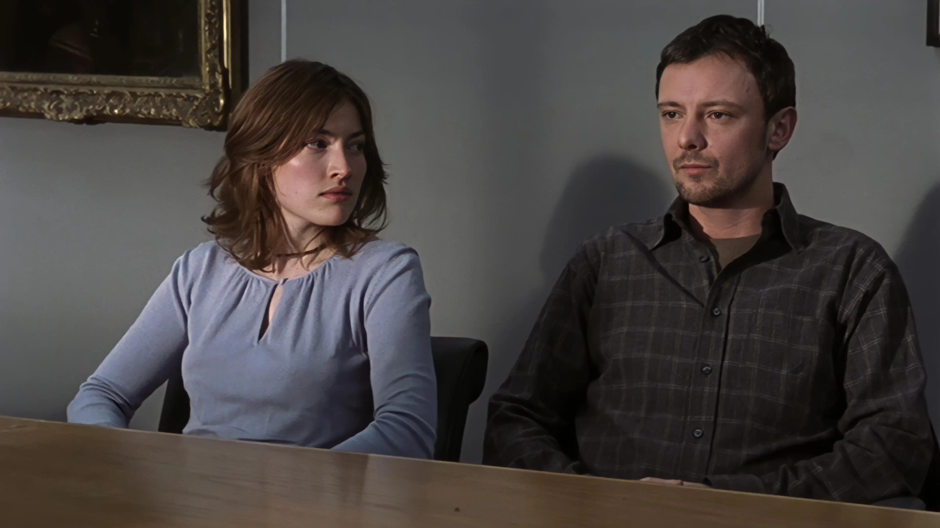 Kelly Macdonald and John Simm in State of Play (2003)