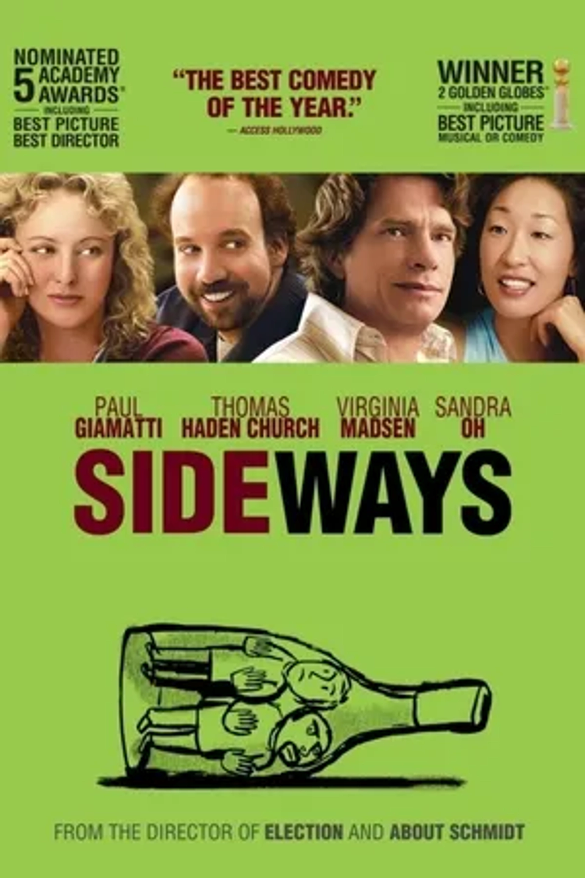 Virginia Madsen, Thomas Haden Church, Paul Giamatti, and Sandra Oh in Sideways (2004)